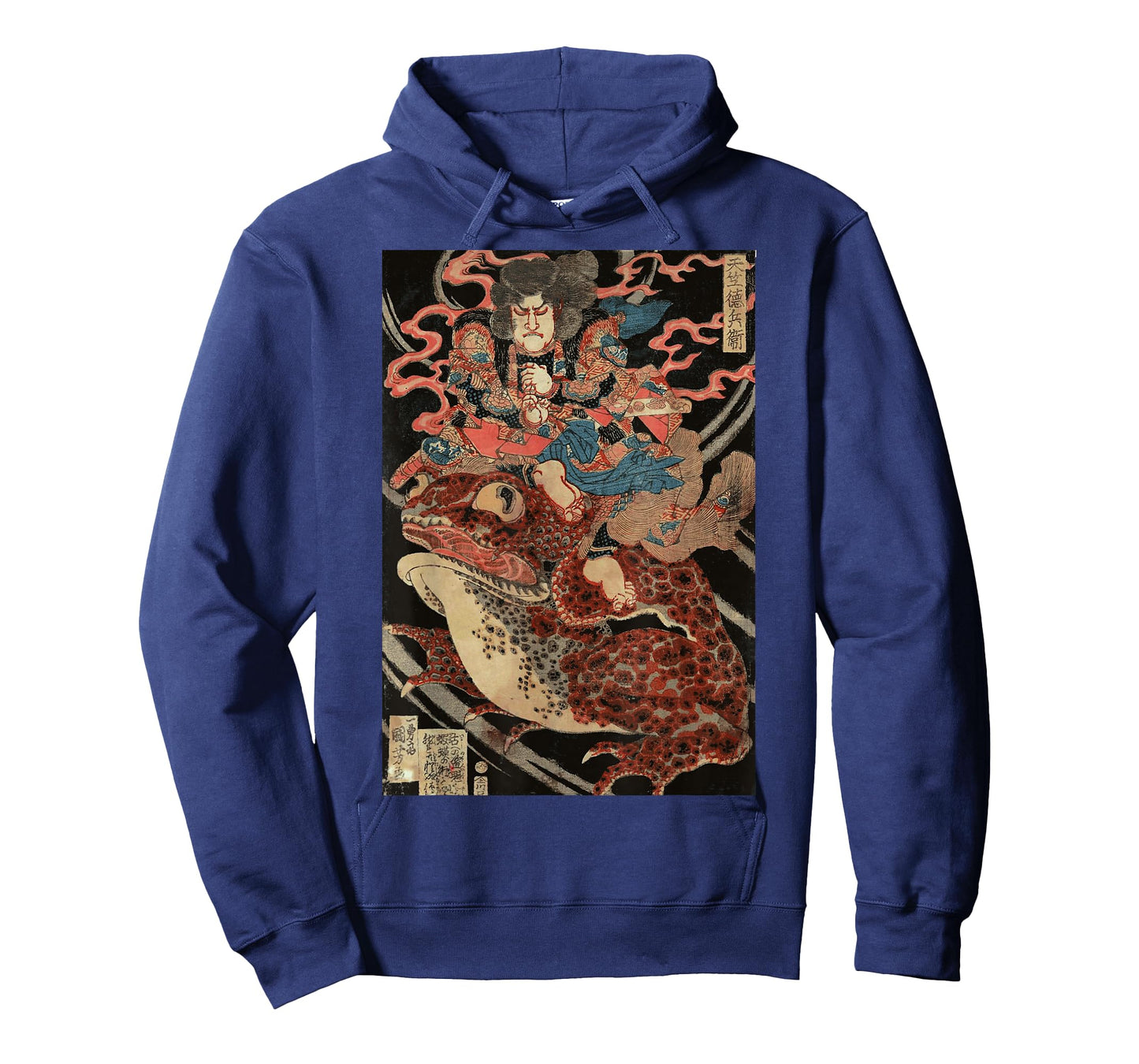 Japanese Retro Artwork Samurai Riding Giant Toad Vintage Art T-Shirt