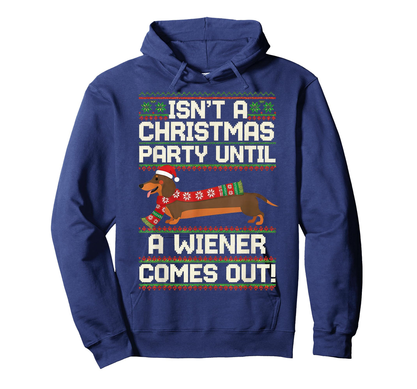 Cool Funny Wiener Dog Christmas Dachshund Holiday Joke T-Shirt