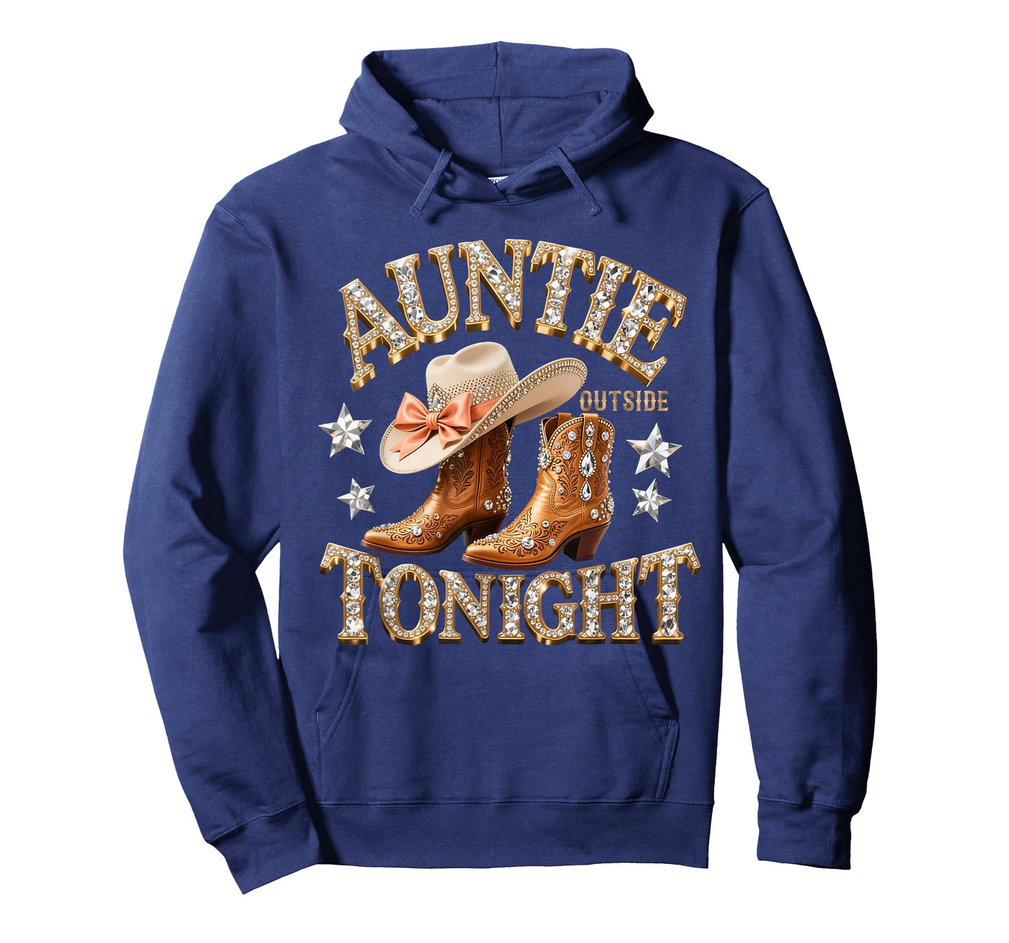 Vintage Auntie Western Boots Cowgirl Rodeo Queens T-Shirt