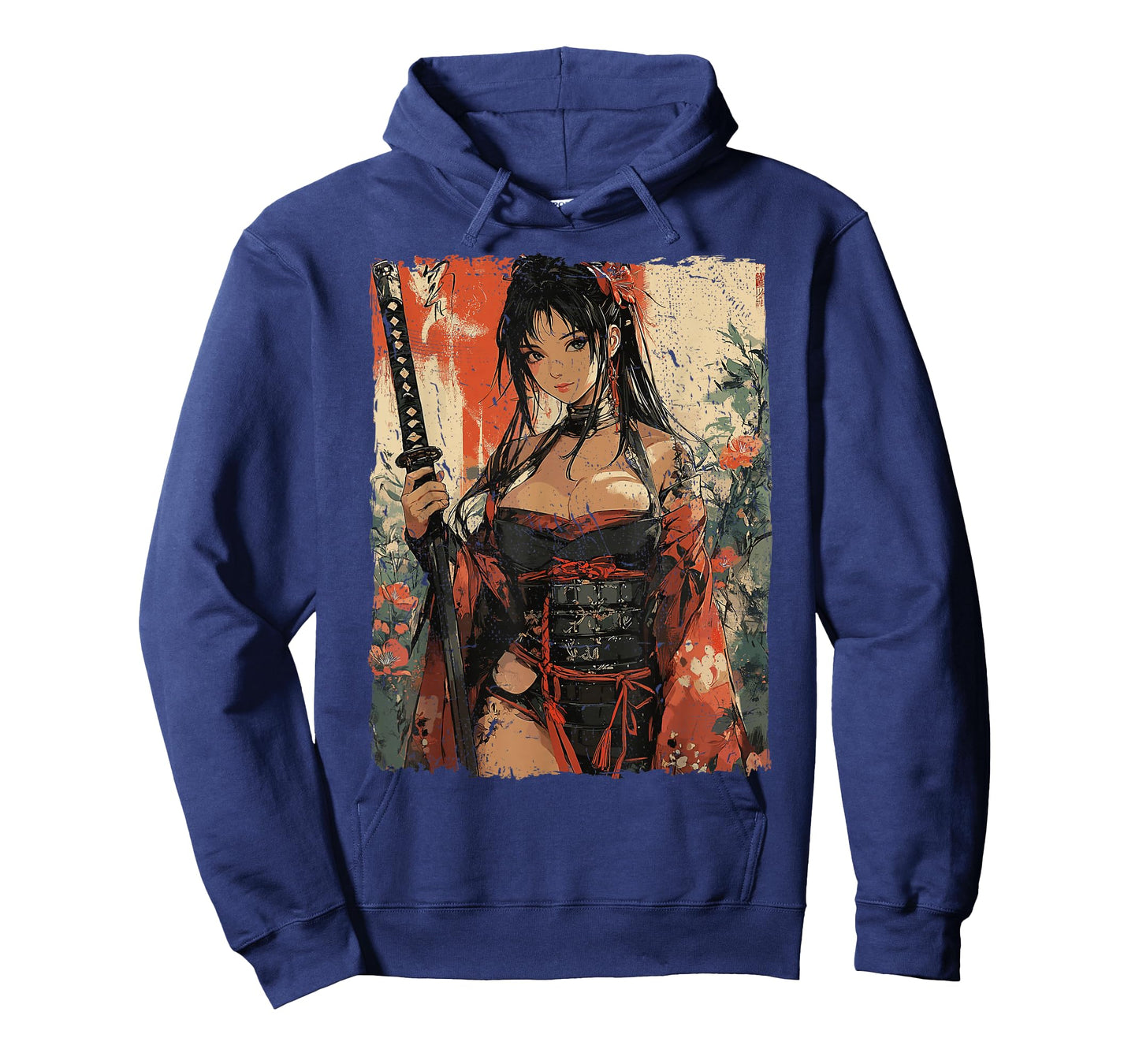 Samurai Warrior Waifu Girl Japanese Ukiyo-e Manga Samurai T-Shirt