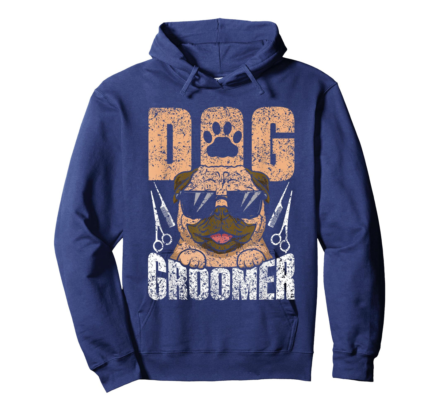 Grooming Job Puppy Dog Groomer Black Dog Print T-Shirt, Unisex-Adults, Small, Short Sleeve