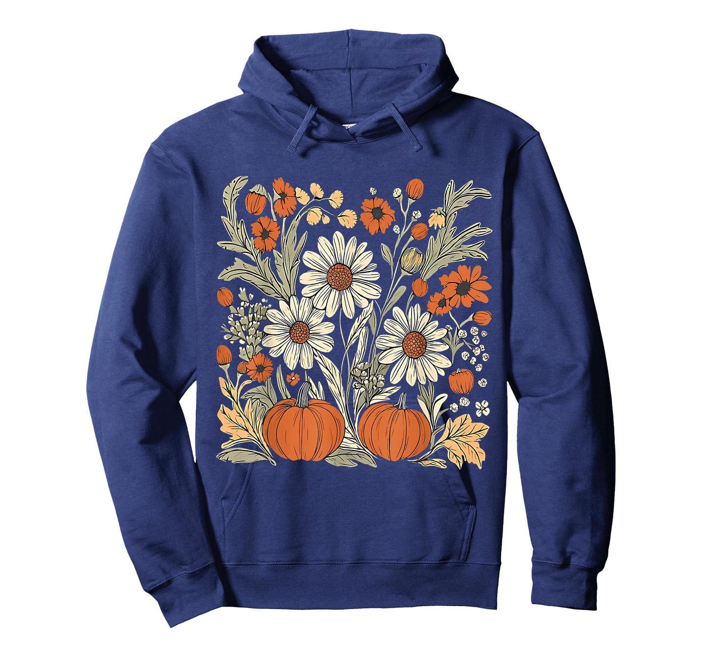 Pumpkin Season Boho Vintage Floral Thanksgiving Fall Vibes T-Shirt