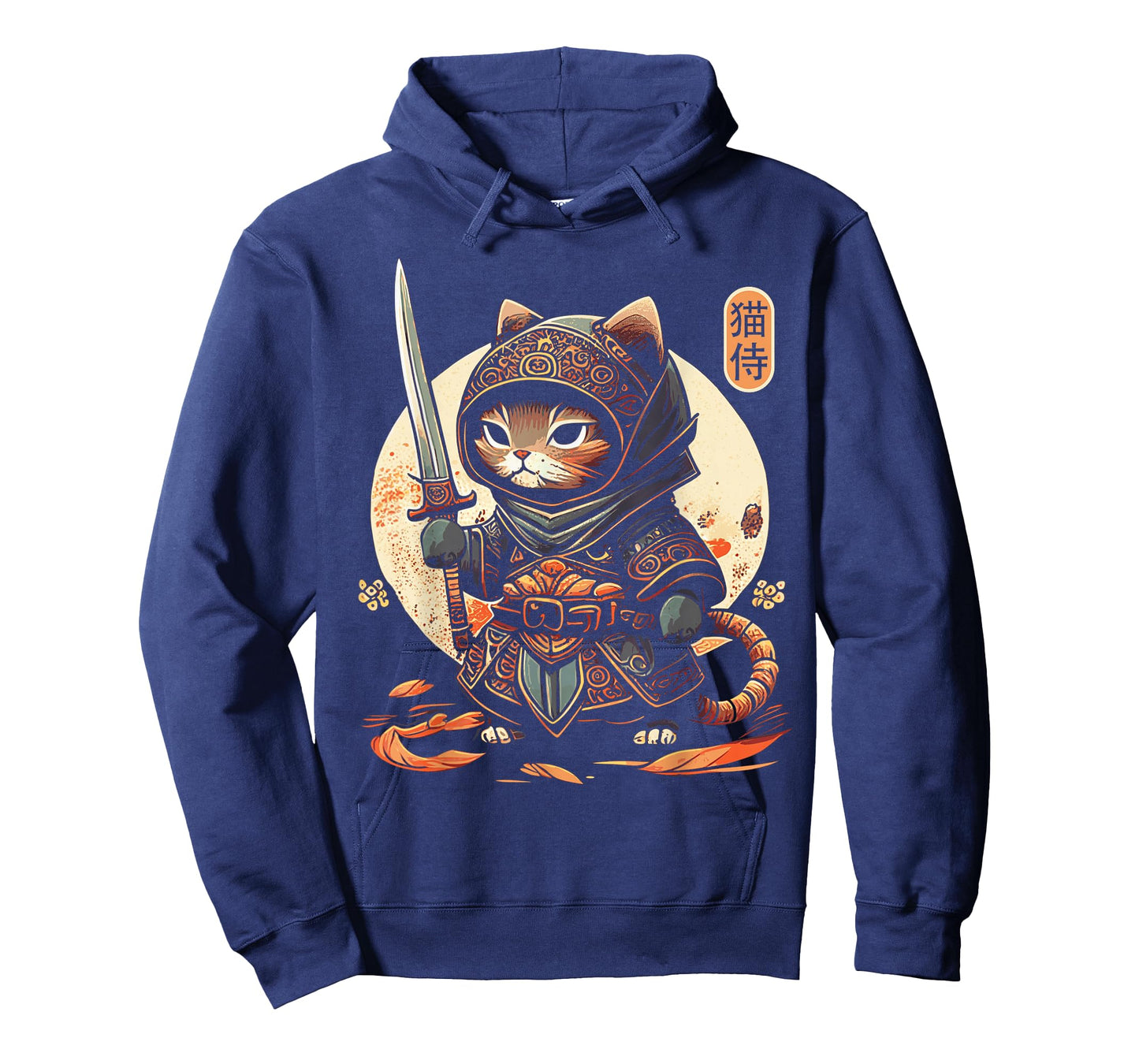 Japanese Samurai Cat Tattoo Kawaii Ninja Cat T-Shirt