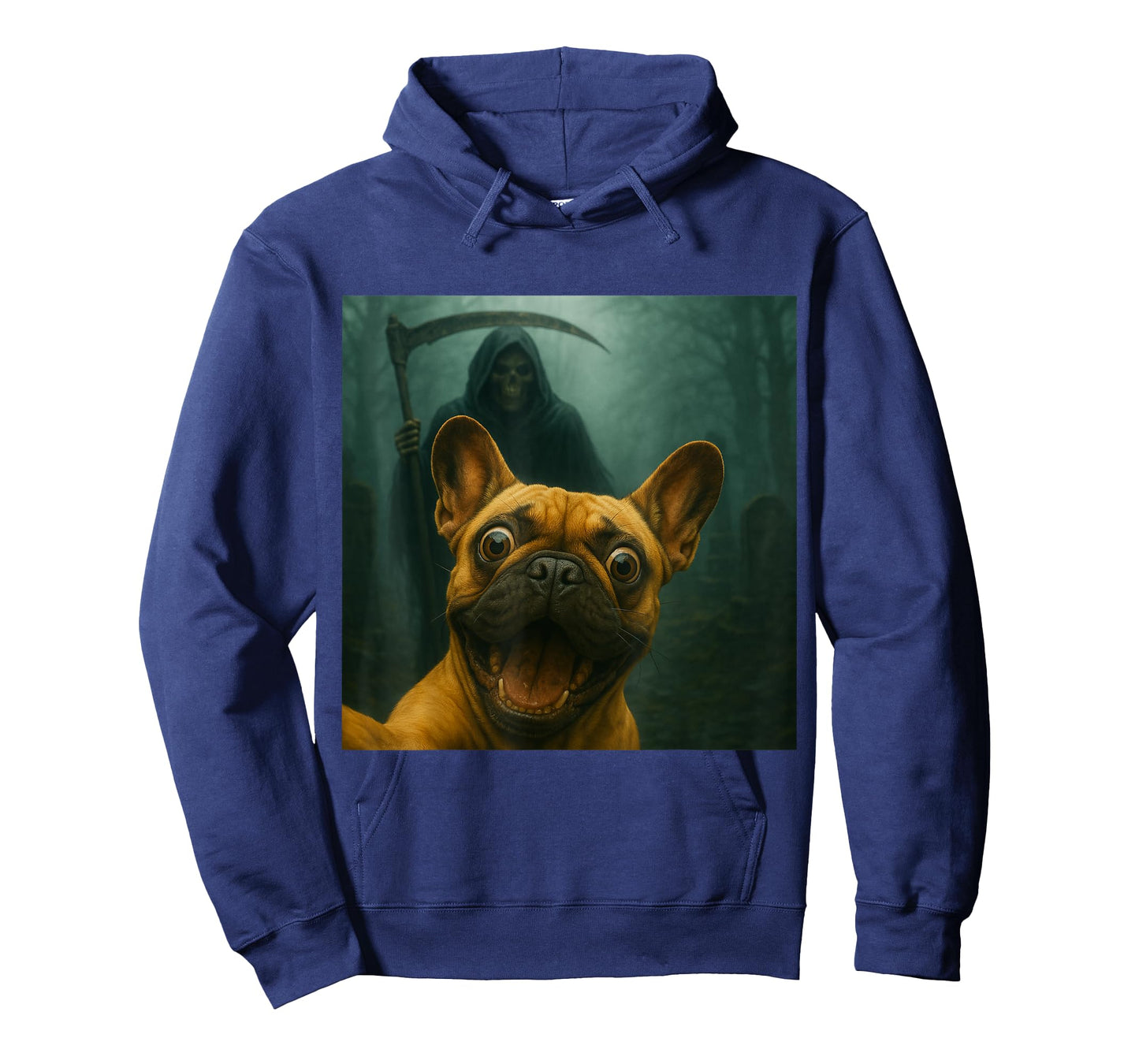 Frenchie Grim Reaper Funny Dog T-Shirt