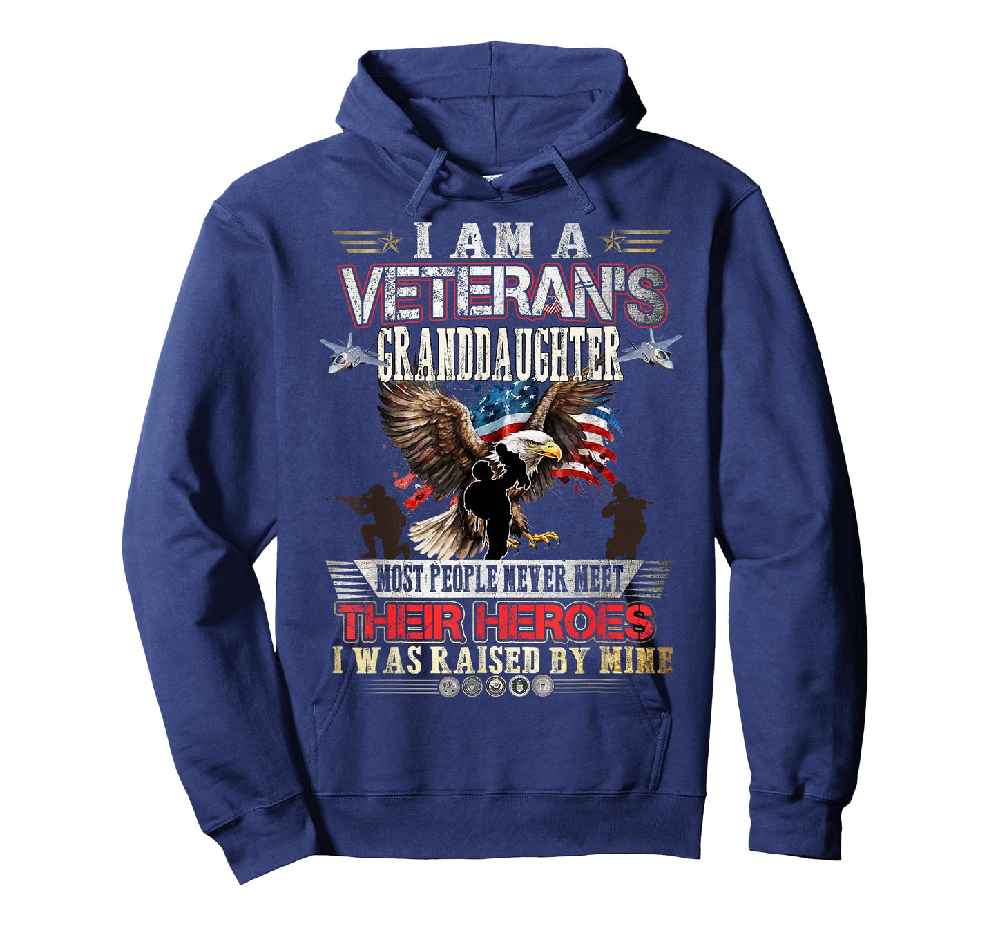 I Am A Veteran's Granddaughter Proud Veteran Mother Womens T-Shirt