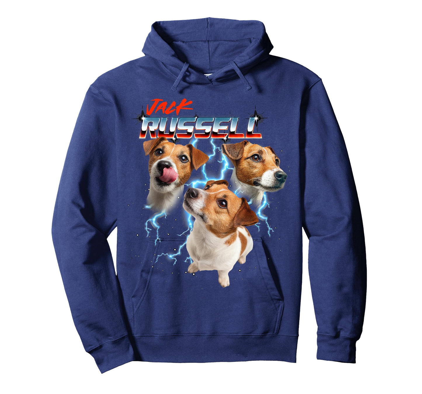 80s 90s JRT Dog Lover Heavy Metal Rock Jack Russell Terrier T-Shirt