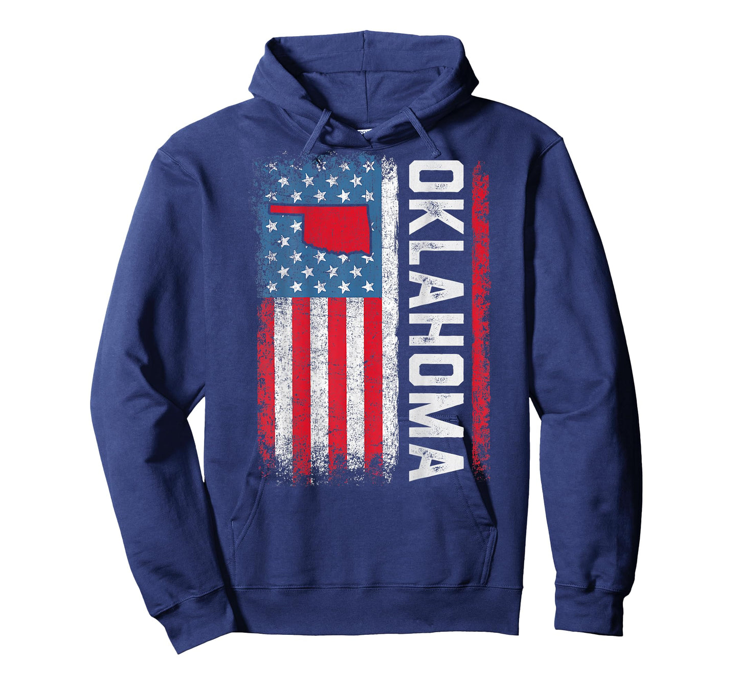 Vintage Oklahoma State USA Flag Shirt Oklahoma (On Back) T-Shirt