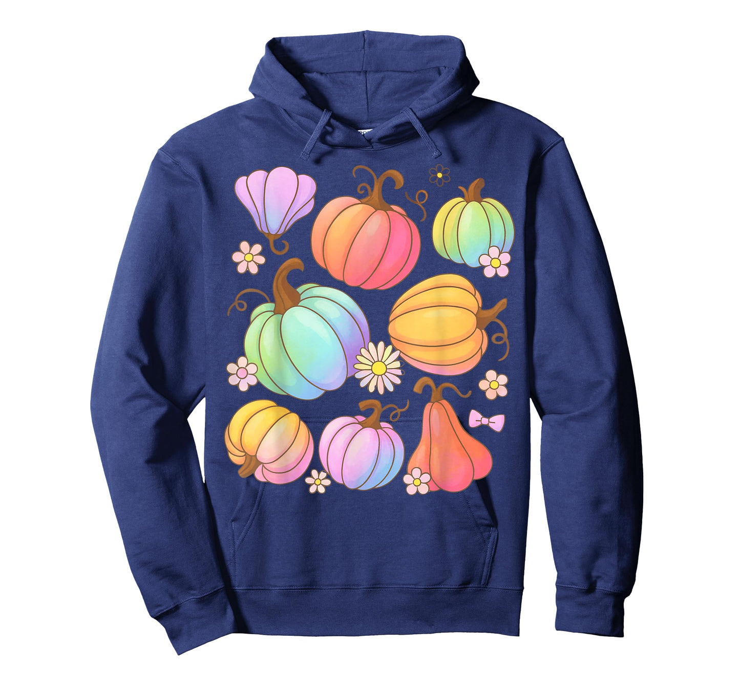 Preppy Pumpkin Thanksgiving Vintage Boho Floral Fall Vibes T-Shirt