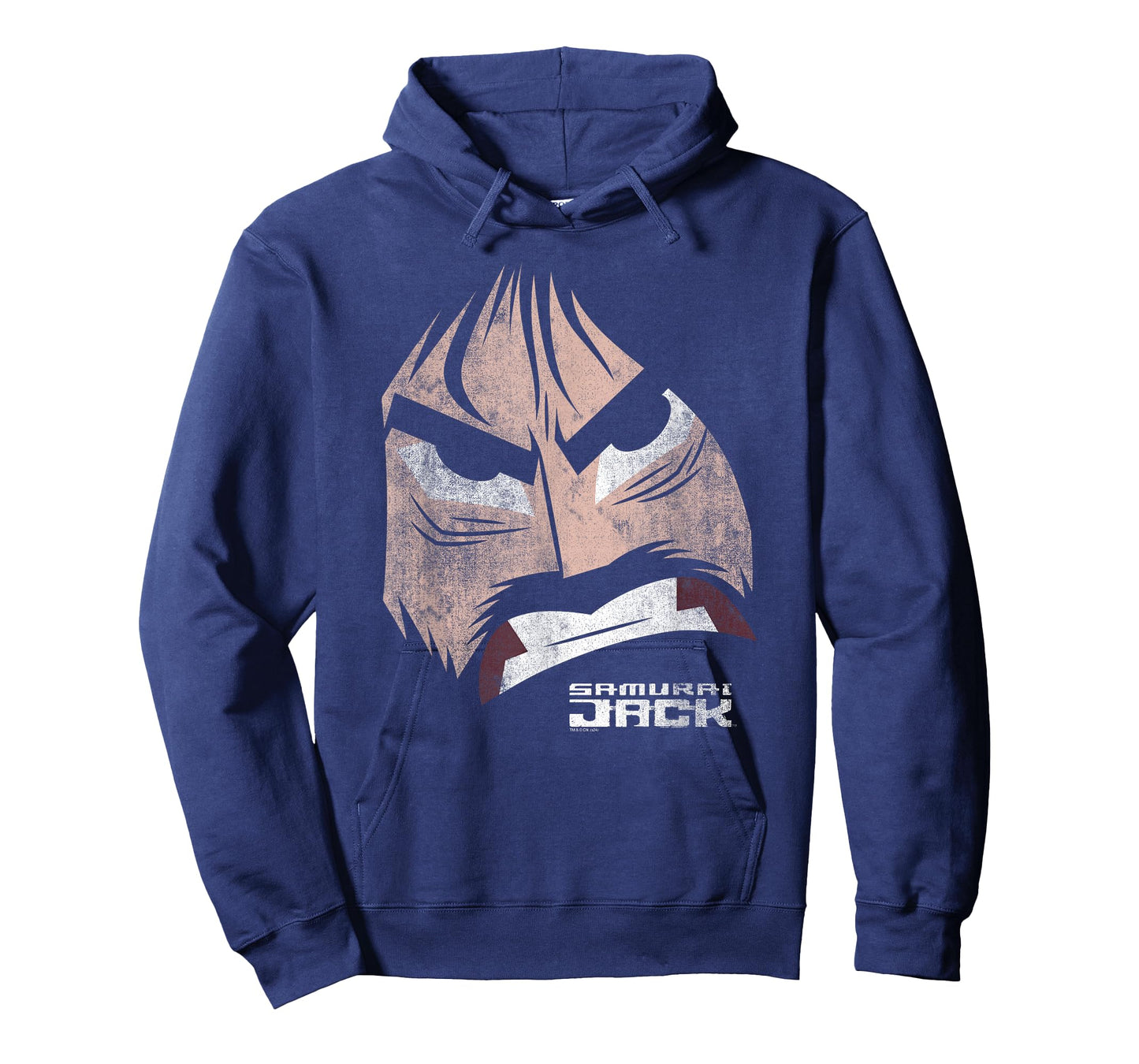 Samurai Jack Fierce Face Oversized Portrait Cartoon T-Shirt