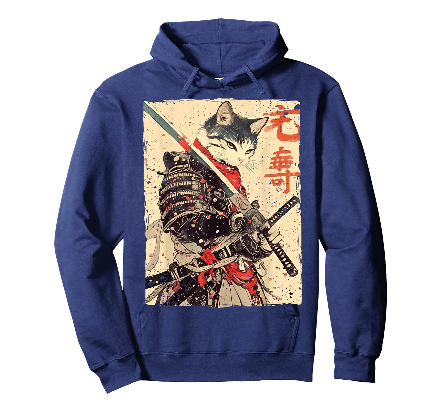 Samurai Cat Warrior Ukiyo Ink Artwork Cat Samurai T-Shirt