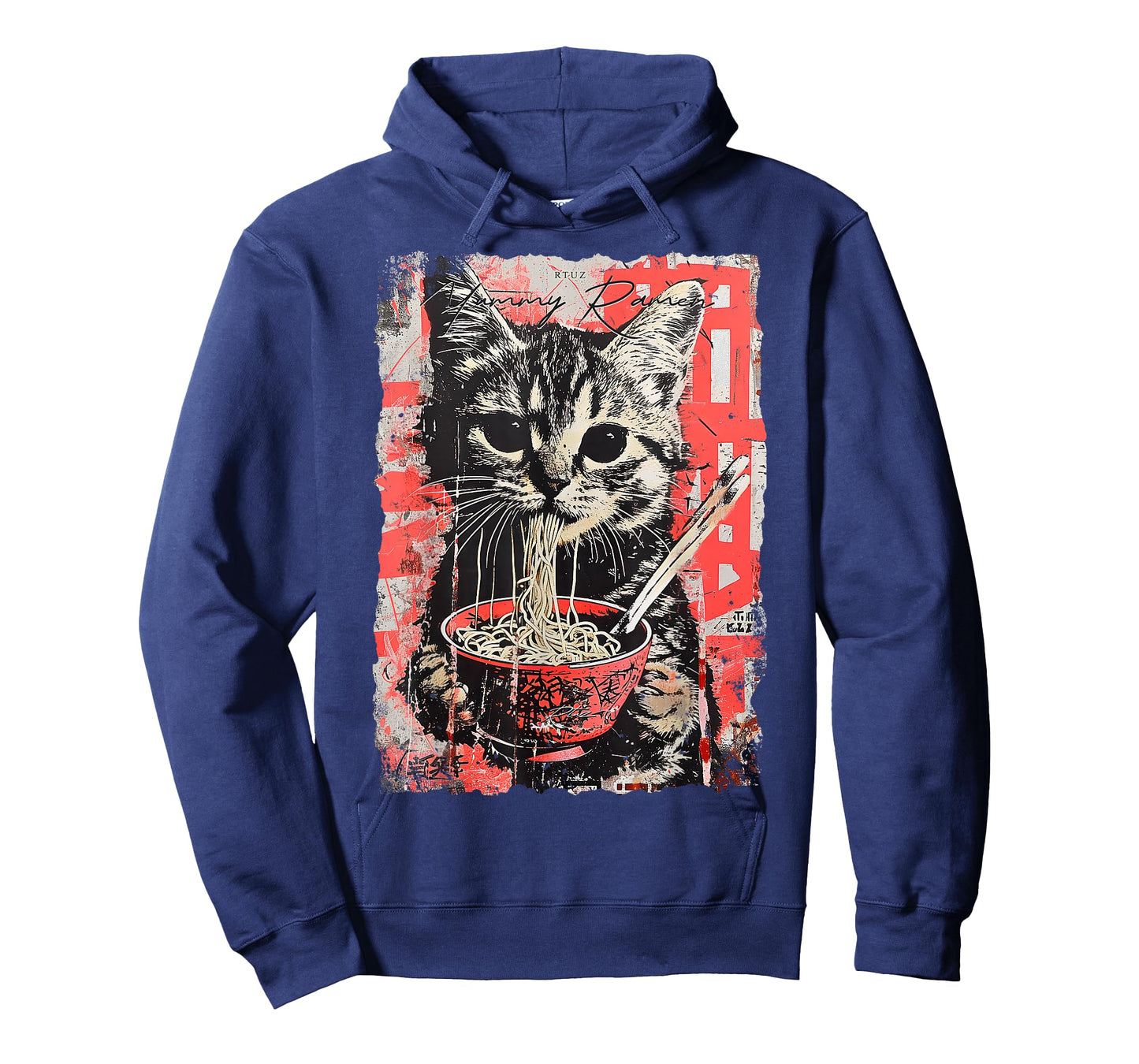Ramen Noodles Cat Japan Y2K Kawaii Retro Cats Manga Anime T-Shirt