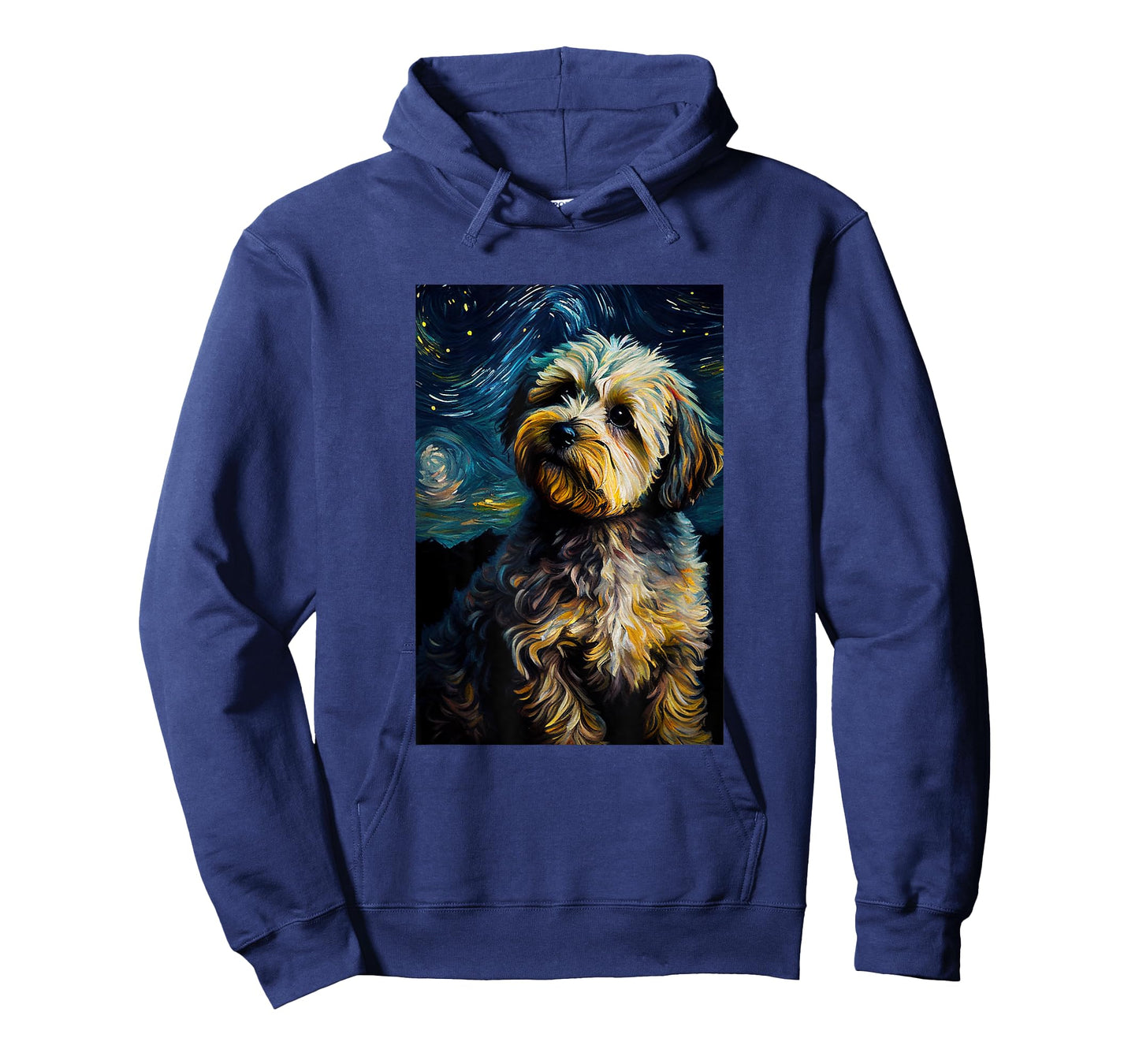 Yorkiepoo in Starry Night Painting Dog Mom Dad Men Women Kids T-Shirt