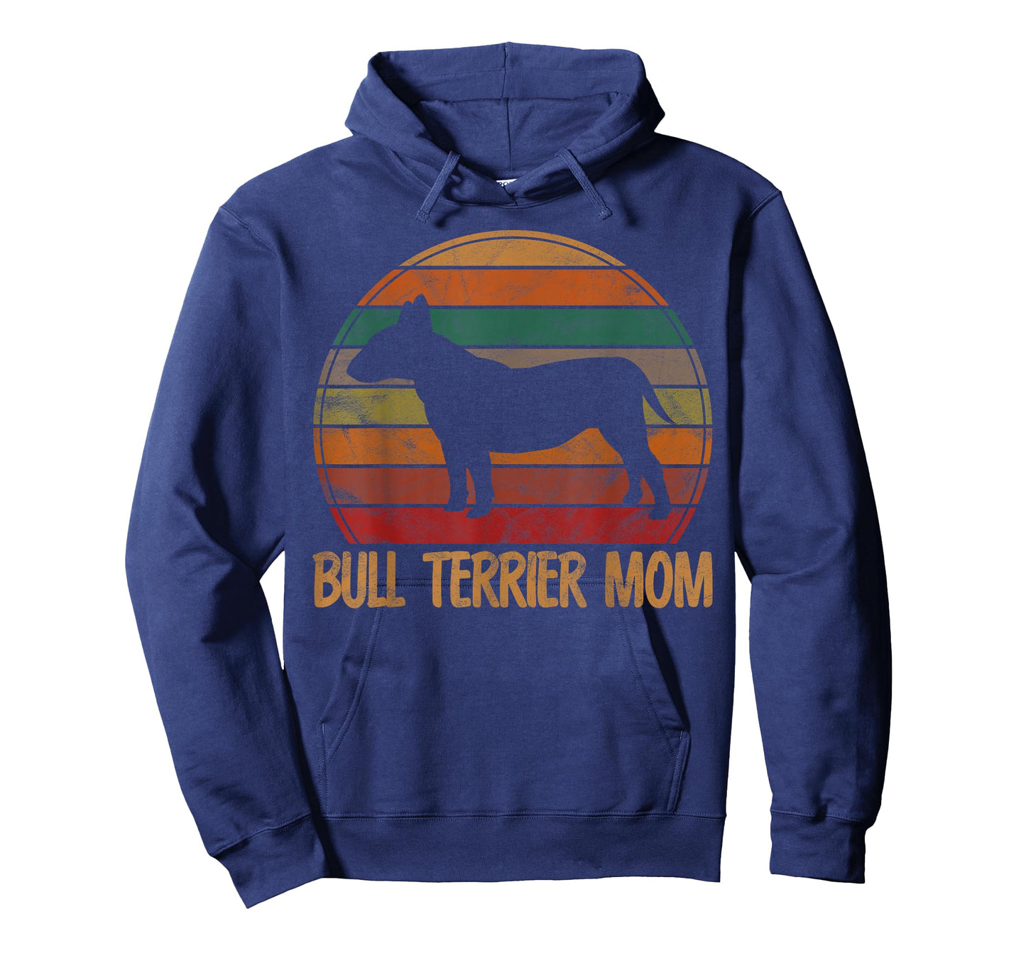 Retro Bull Terrier Mom Gift Bully Dog Owner Mother Pet Mama T-Shirt