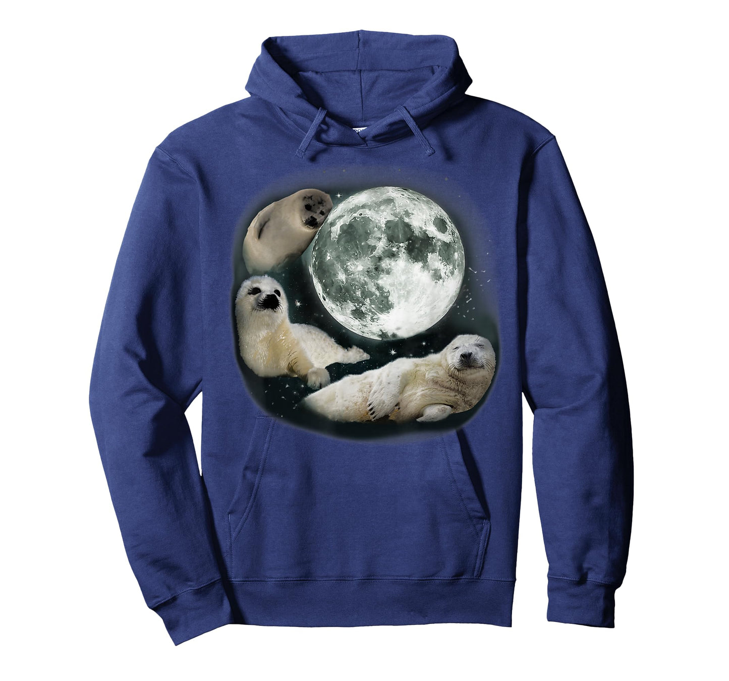 Three Sea Dog Howling At Moon Cute Sea Dog Ocean Animal T-Shirt