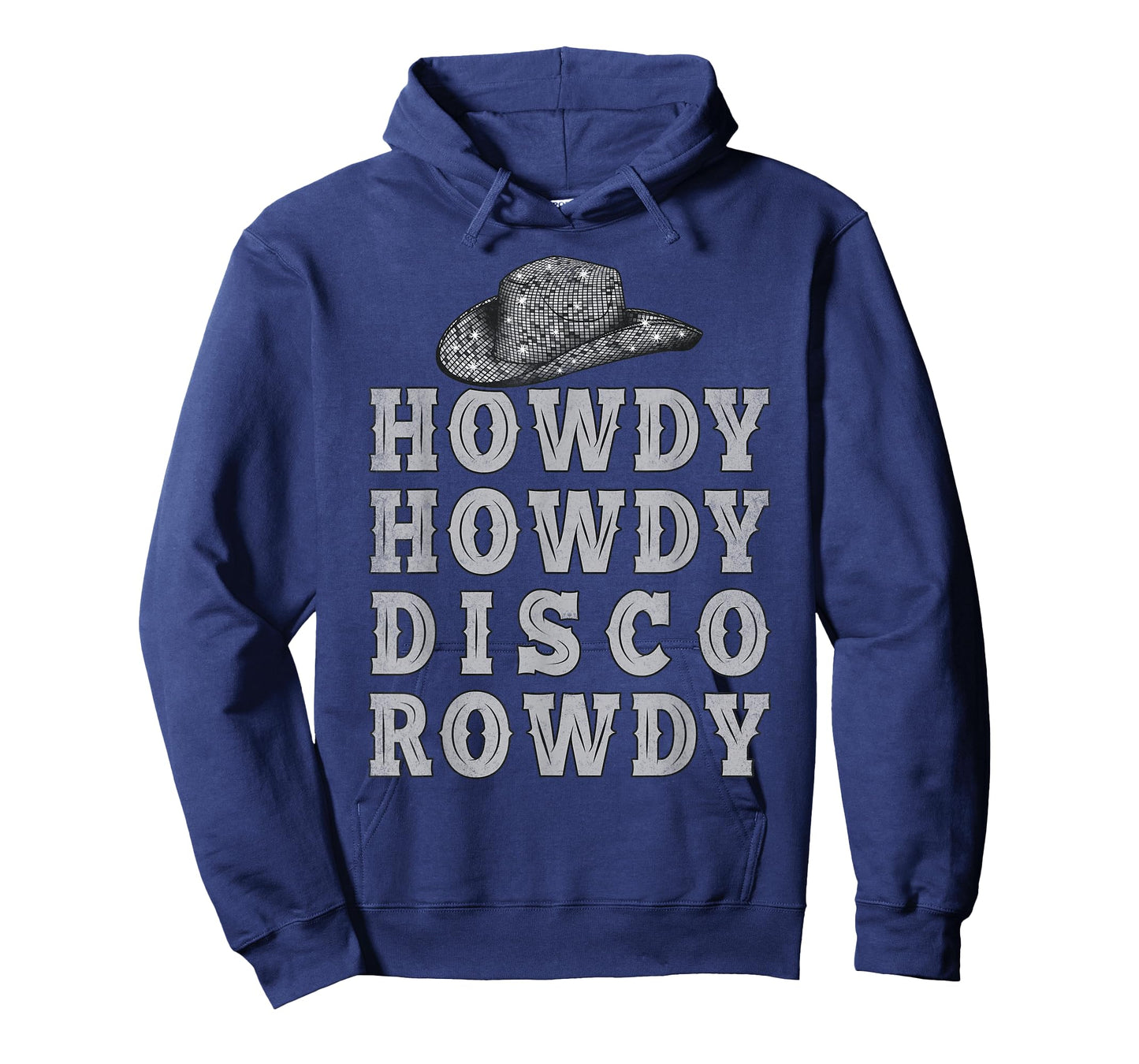 Vintage Ball Retro Cowboy Hat Howdy Howdy Disco Rowdy Rodeo T-Shirt