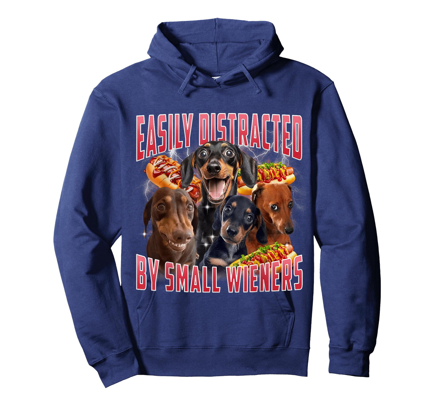 Easily Distracted By Small Weiners Dachshund Humor Women T-Shirt