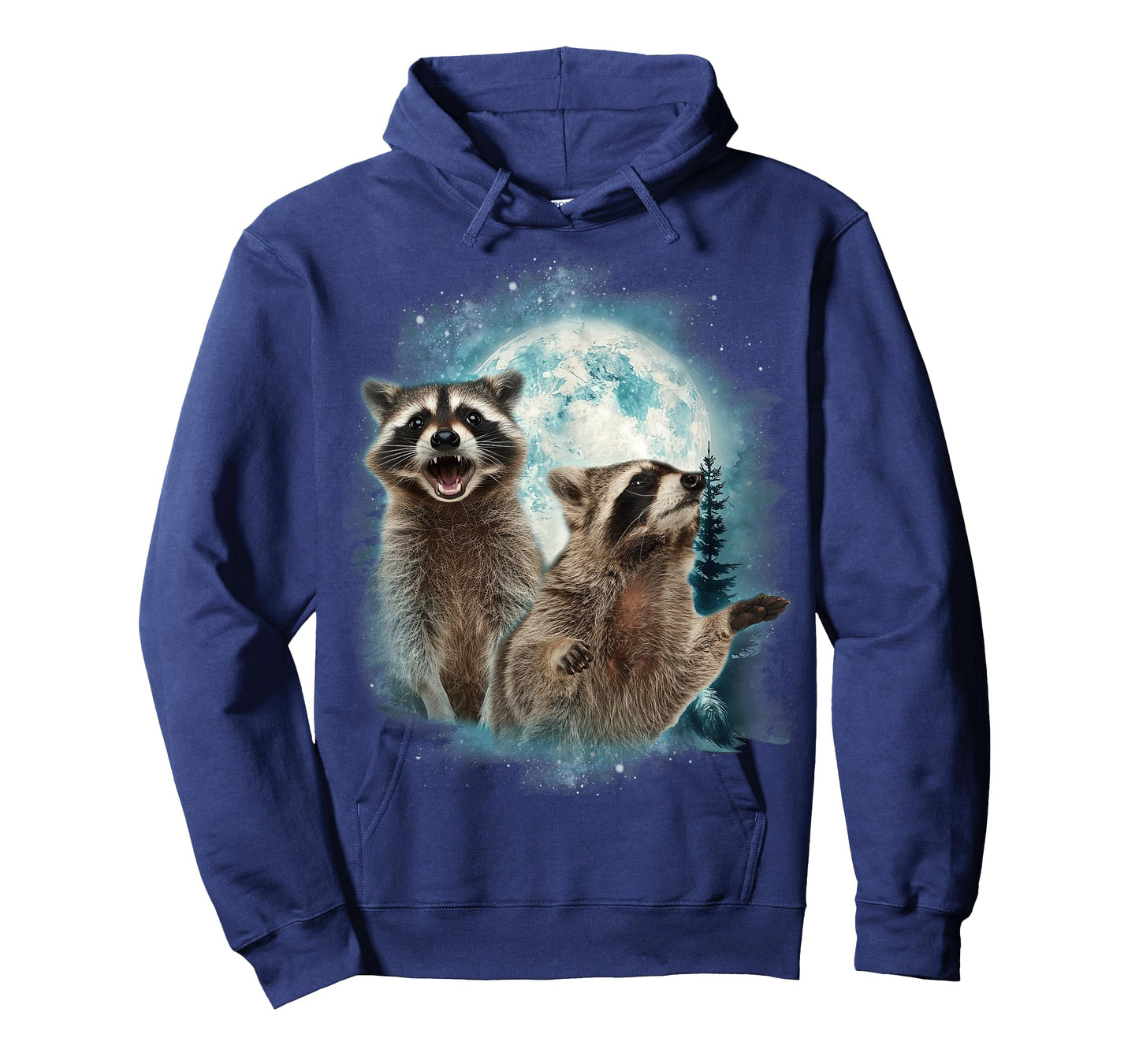 Funny Racoon Moon Howling Raccoon For Men Women Kid T-Shirt