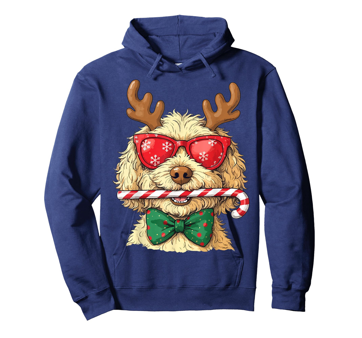 Cute Goldendoodle Dogs Christmas Lights Golden Doodle Dog PJ T-Shirt