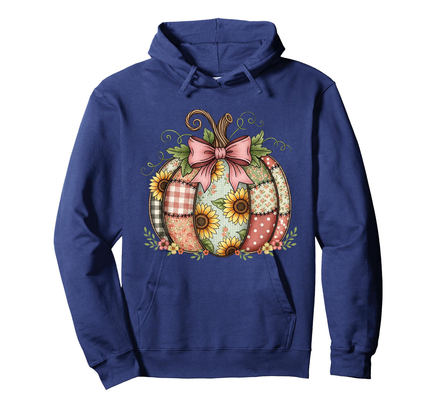 Sewing Mom Quilting Patchwork Pumpkin Quilt Floral Fall T-Shirt