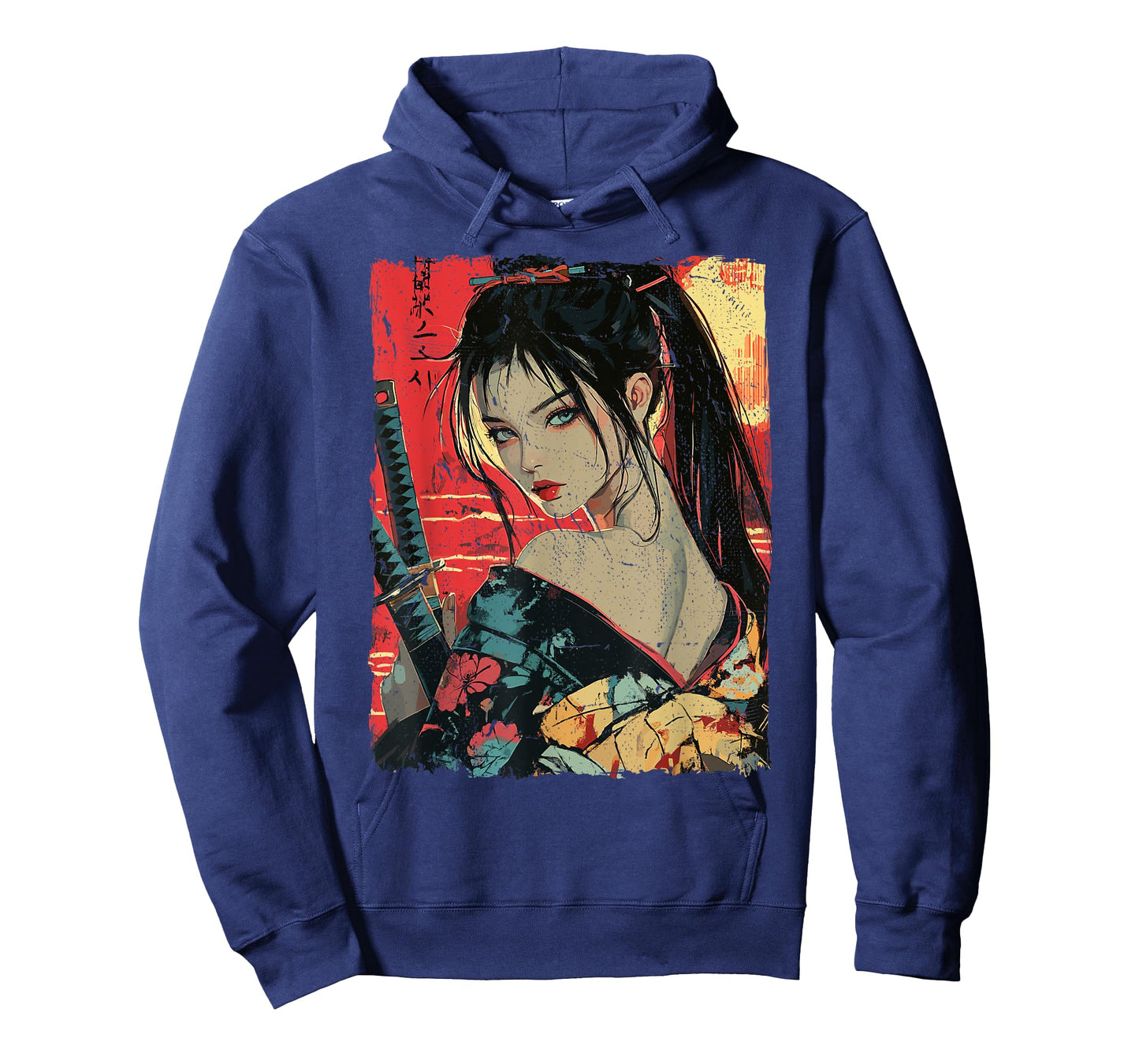 Samurai Warrior Waifu Girl Japanese Ukiyo-e Manga Samurai T-Shirt