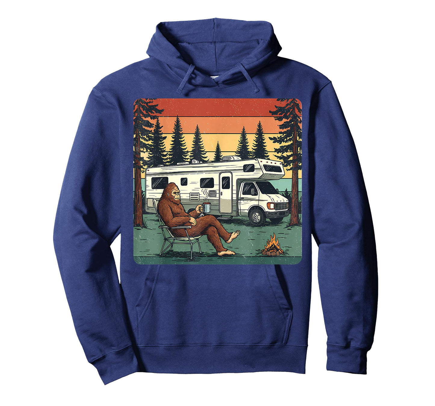 Vintage Camping Motorhome RV Bigfoot Adventure T-Shirt