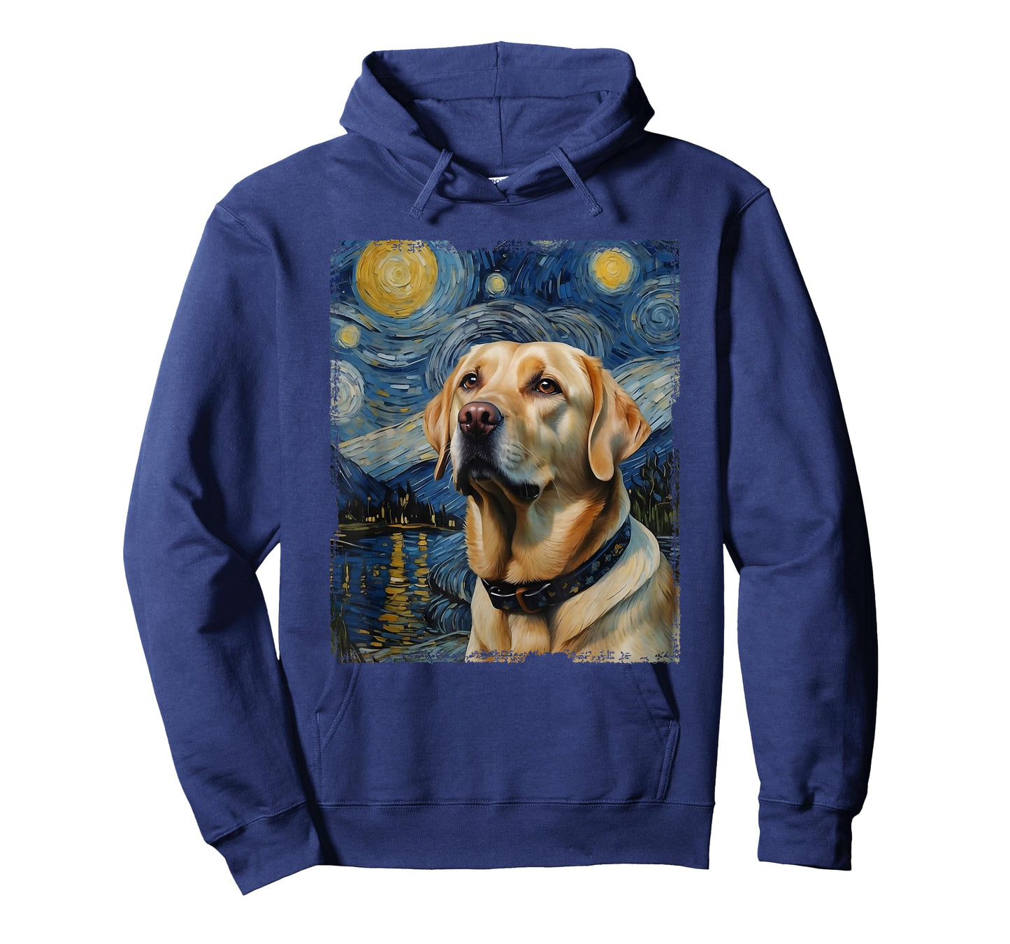 Labrador Retriever Dog Vangogh Starry Night T-Shirt
