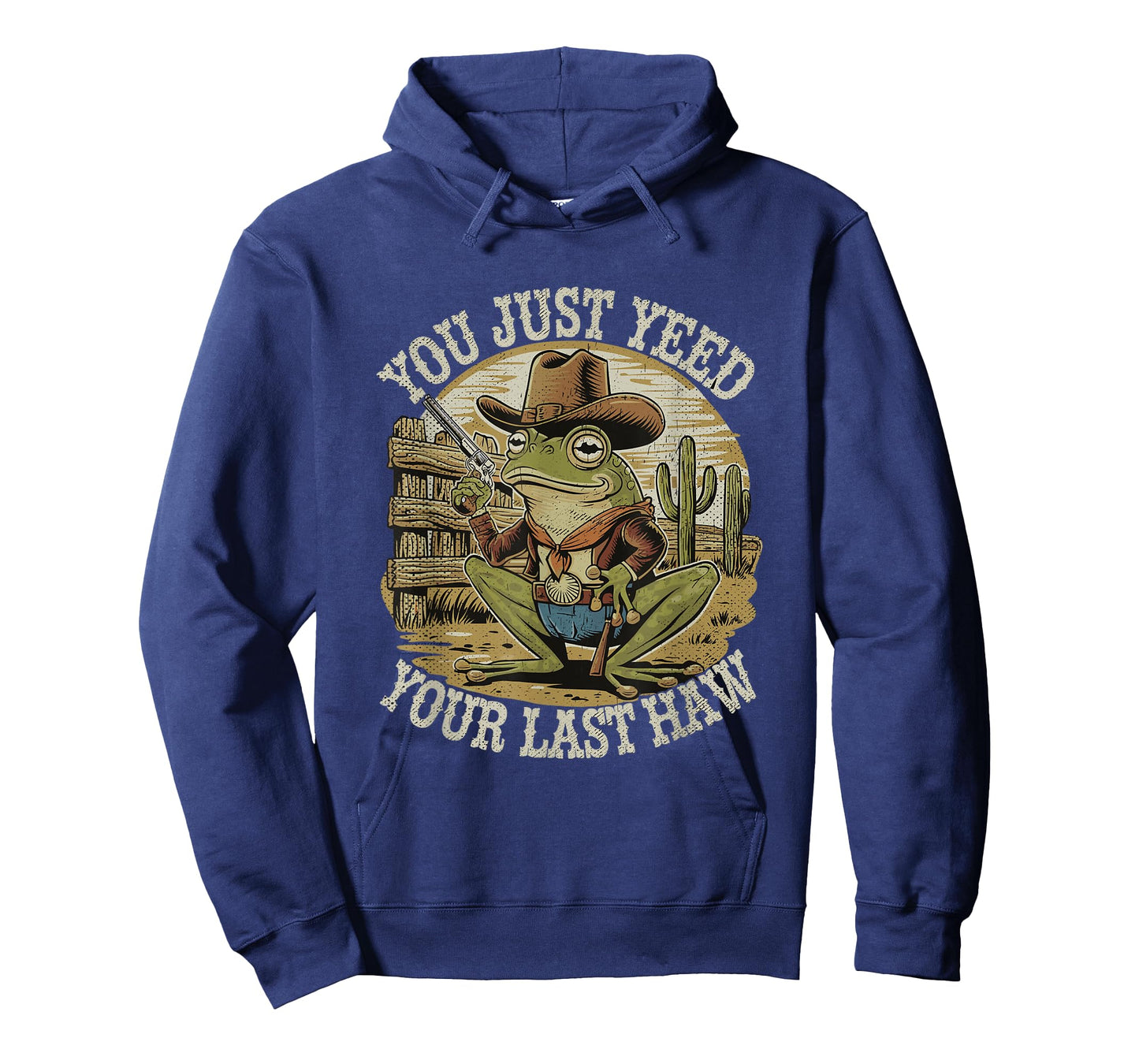 You Just Yee'd Your Last Haw Funny Vintage Cowboy Frog T-Shirt