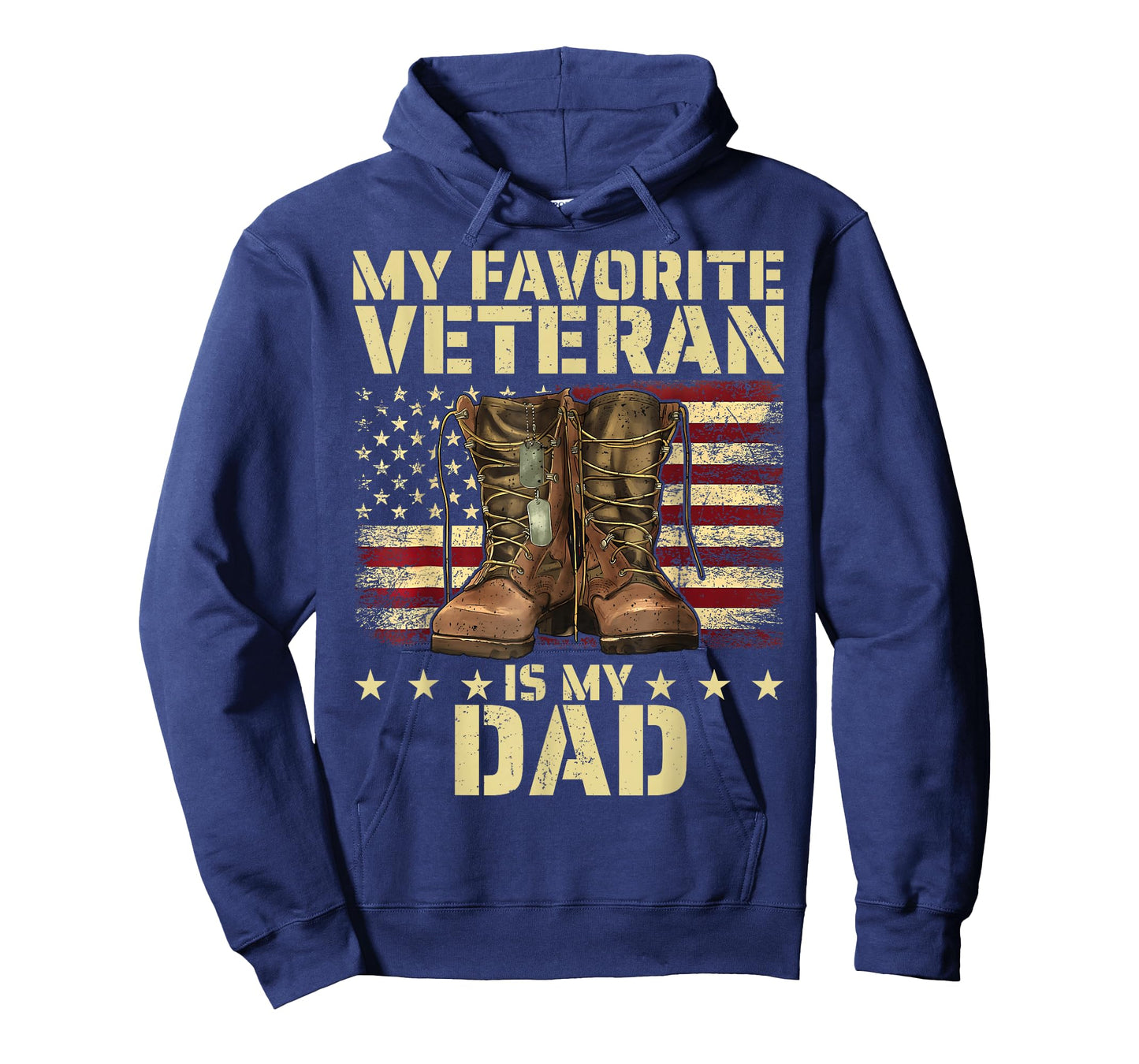 My Favorite Veteran is My Dad Father Veterans Day Boots Flag T-Shirt