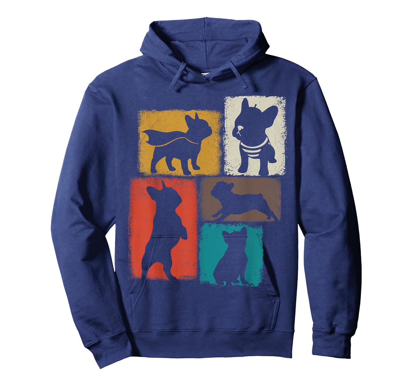 Frenchie Vintage Collage French Bulldog Dad Mom Dog Lover T-Shirt
