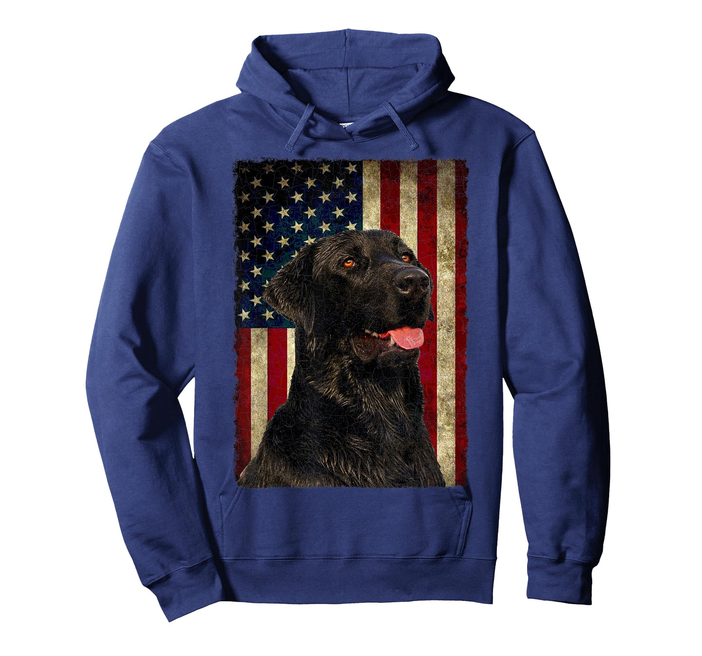 Black Labrador T Shirt Gift USA Flag Lab Owner Duck Hunter T-Shirt