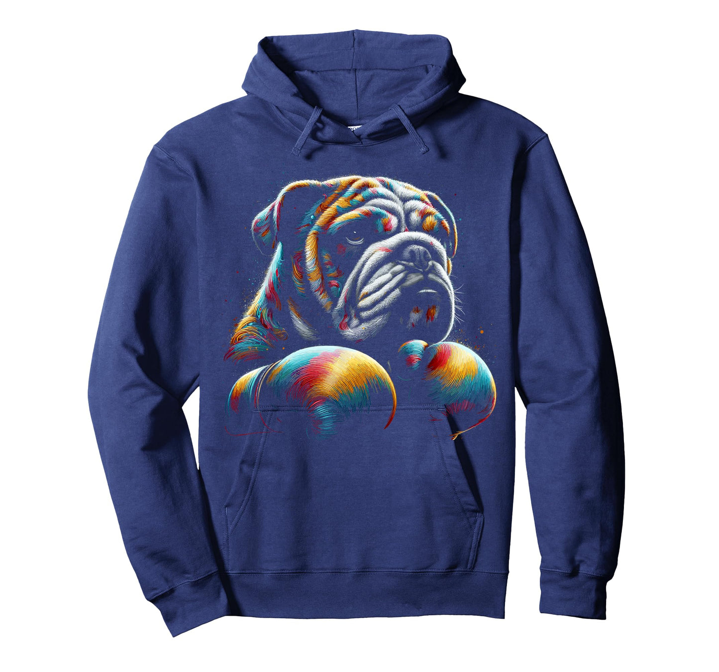 Funny Kickboxing or Boxing Bulldog Dog T-Shirt for Men Women Kids