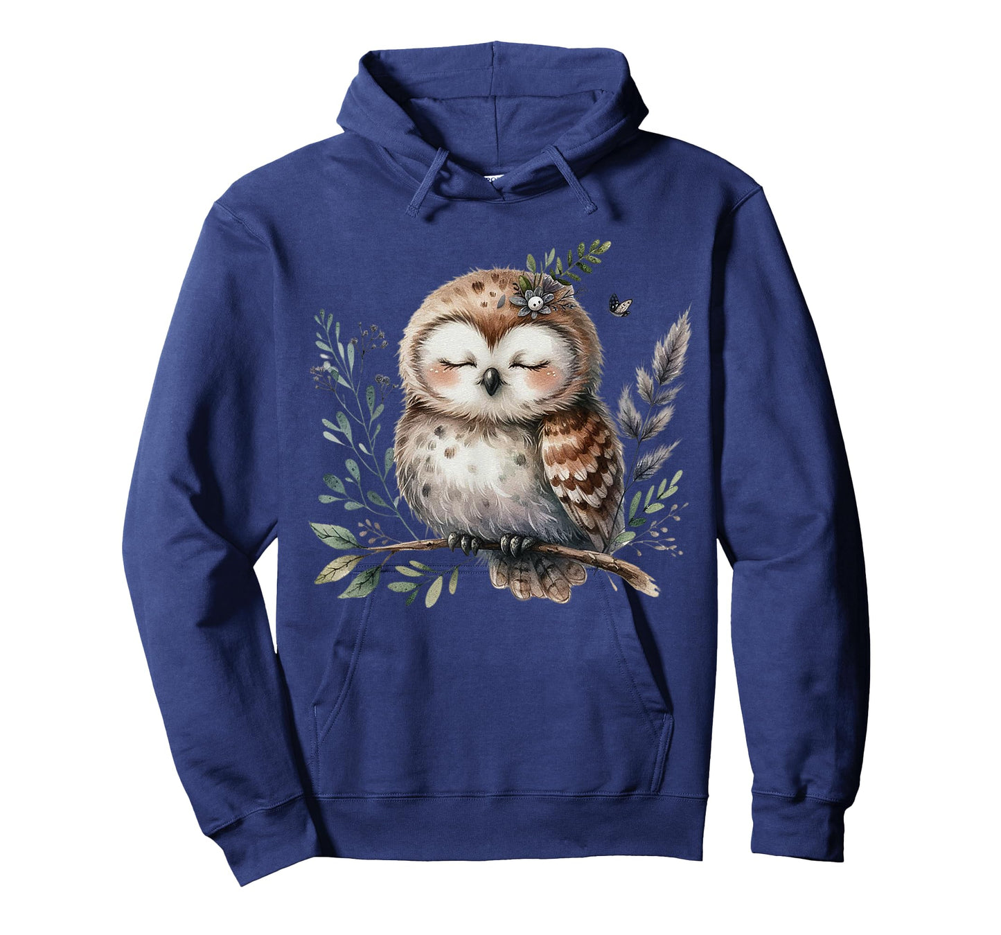 Peaceful Forest Owl Woodland Animal Nature Art T-Shirt