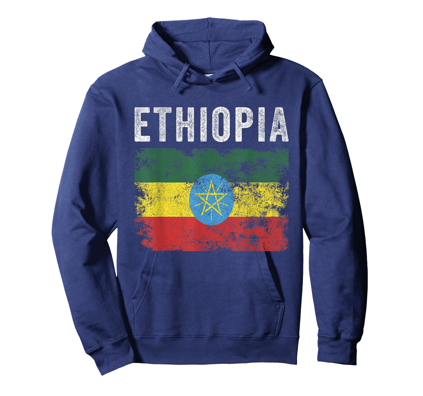 Ethiopia Flag Distressed - Men Women Kids - Ethiopian Flag T-Shirt