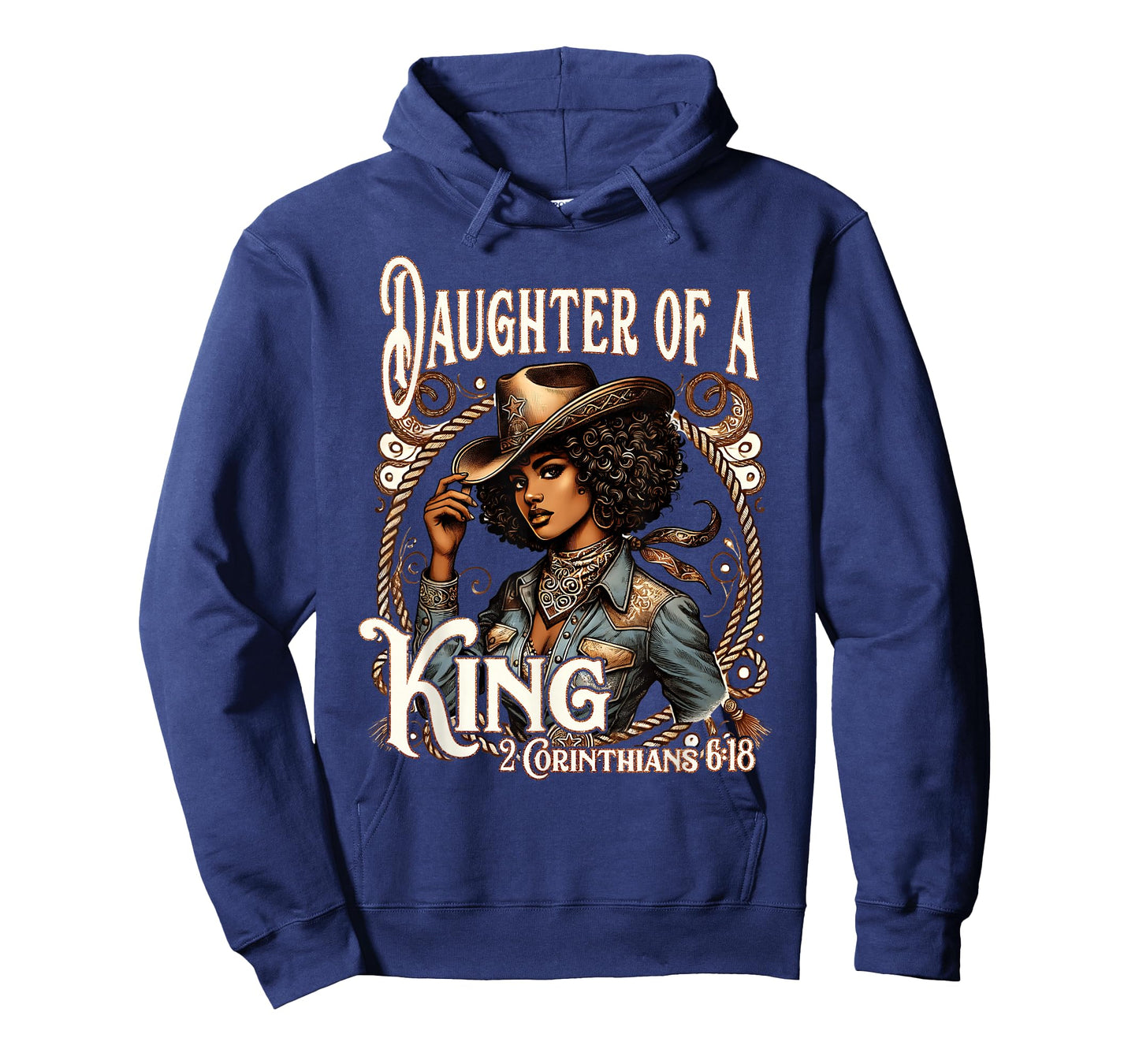 Daughter of a King Christian Howdy Western Rodeo Cowgirl T-Shirt