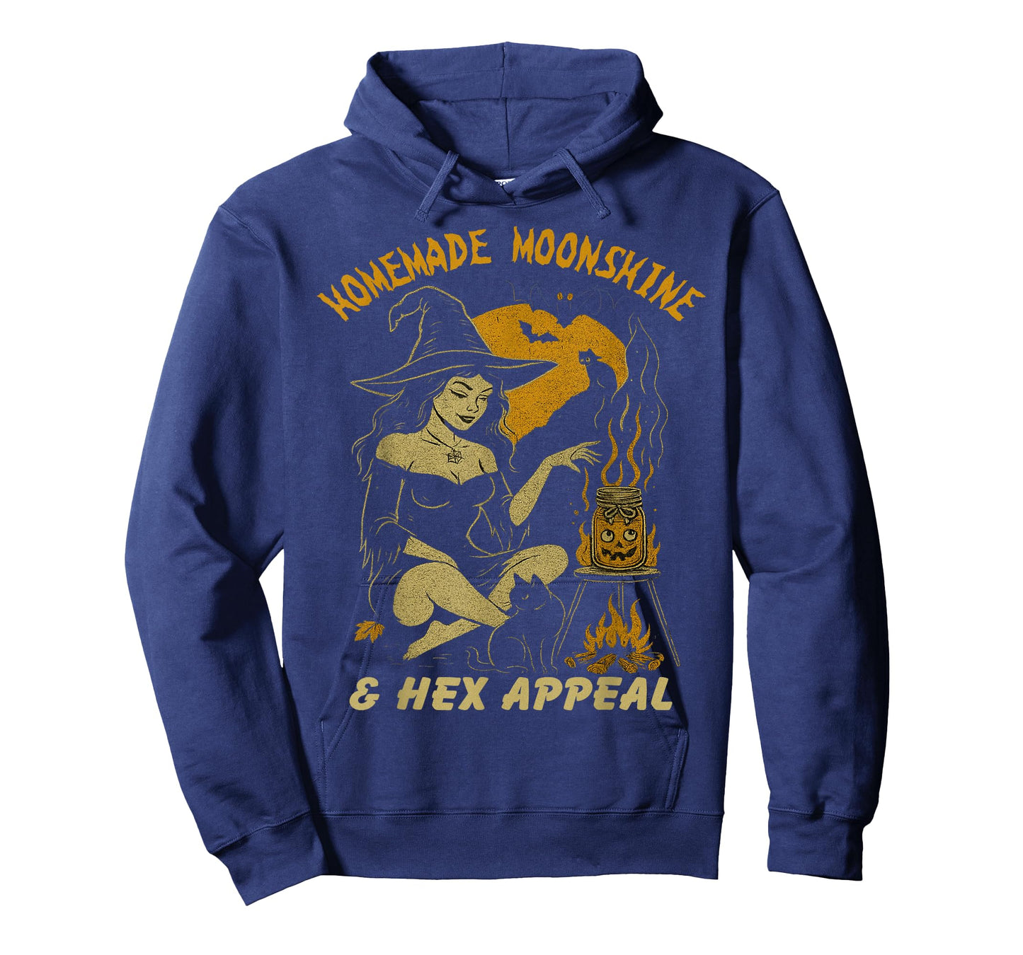 Homemade Moonshine & Hex Appeal Halloween Witch Pin Up Girl T-Shirt