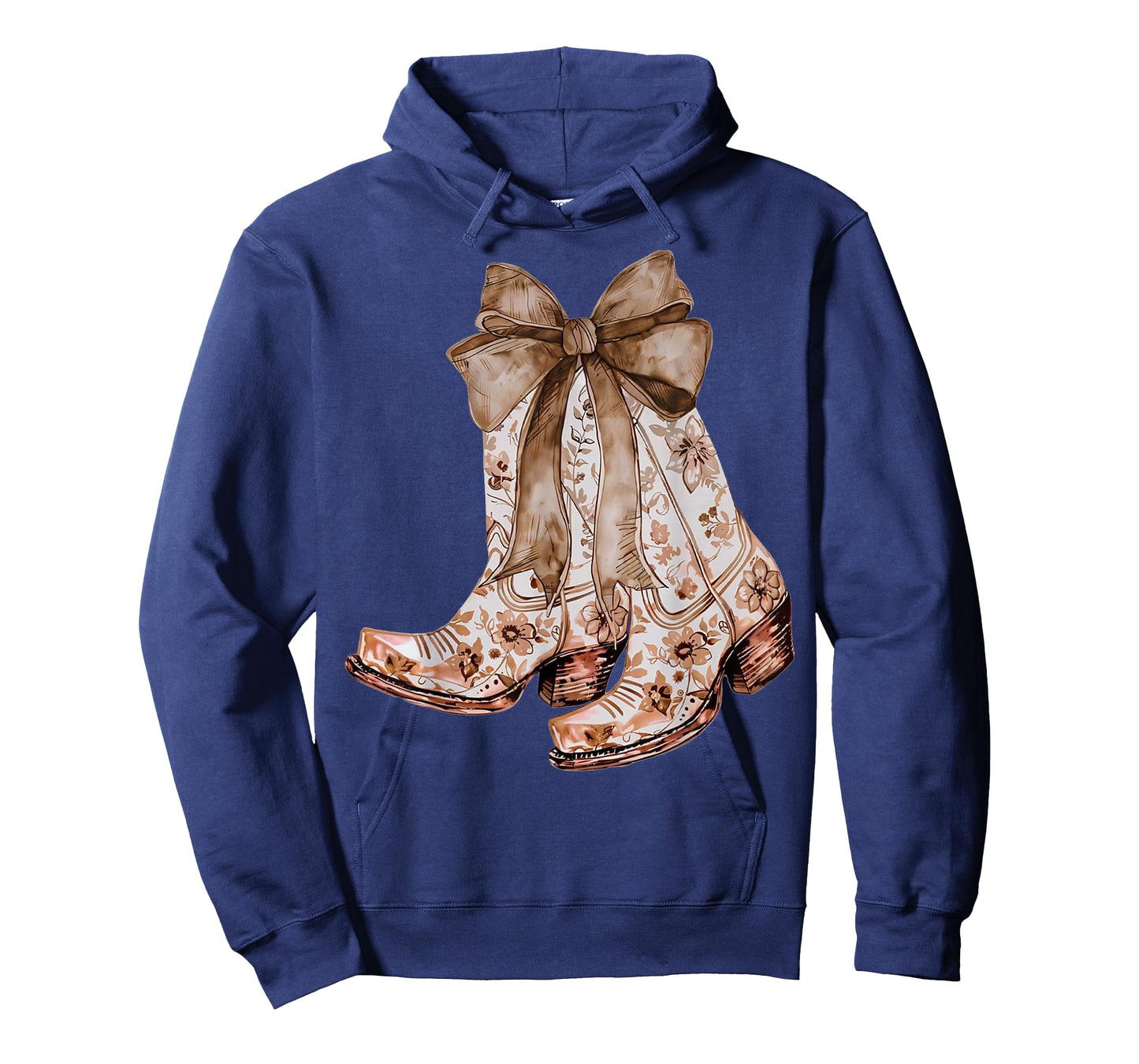 Western Cowgirl Bow Howdy Brown Leather Bow Cowhide Coquette T-Shirt