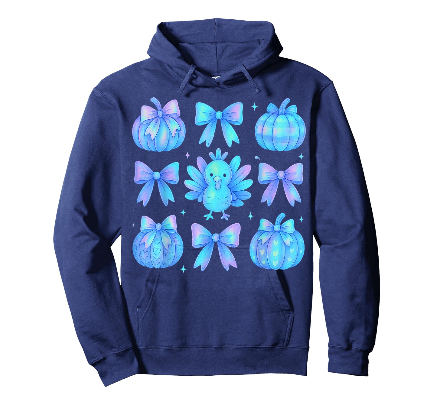 Pumpkin Season Thanksgiving Coquette Bow Autumn Fall Leaves T-Shirt
