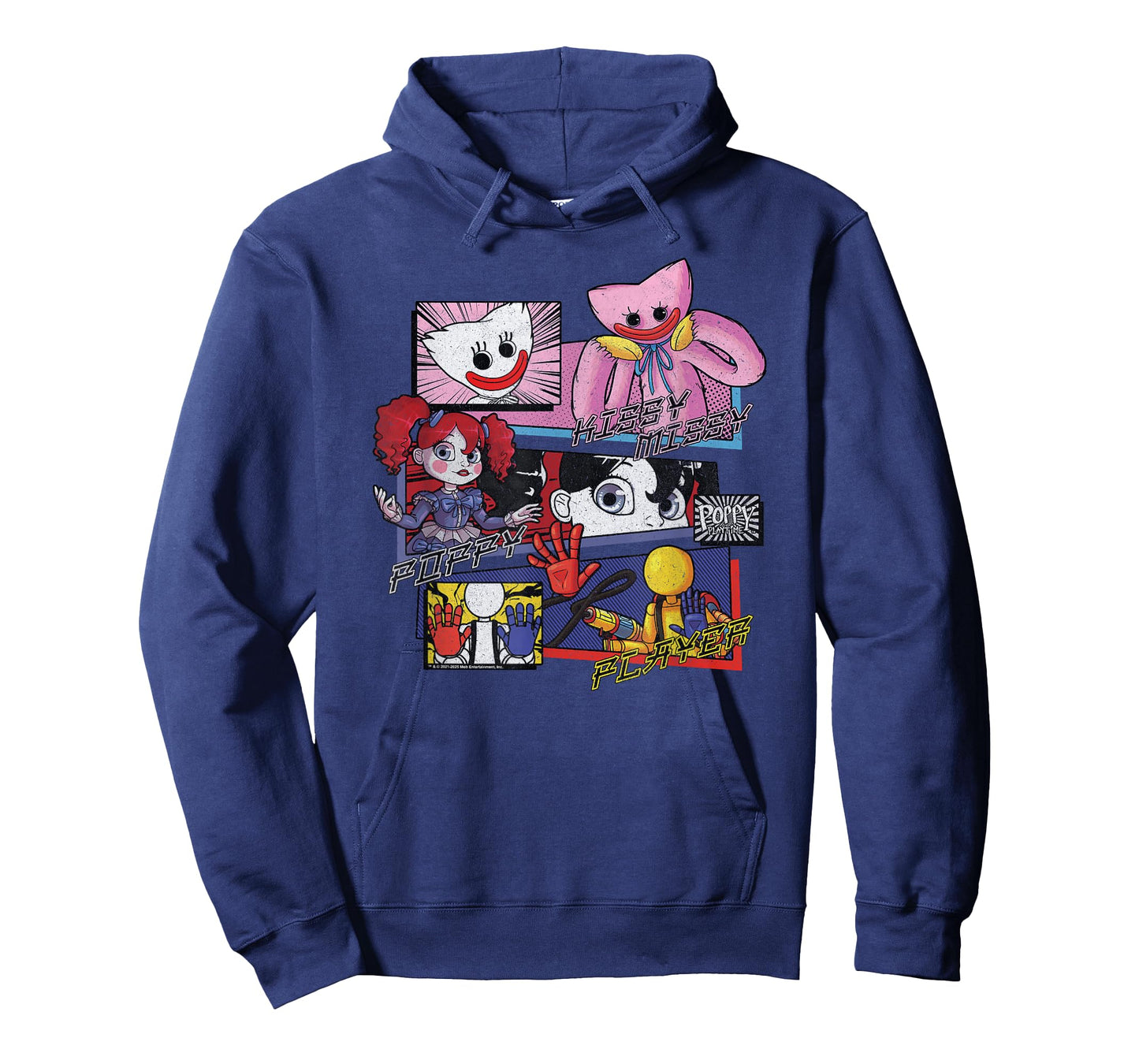 Poppy Playtime Friends Manga Panels Distressed Style T-Shirt