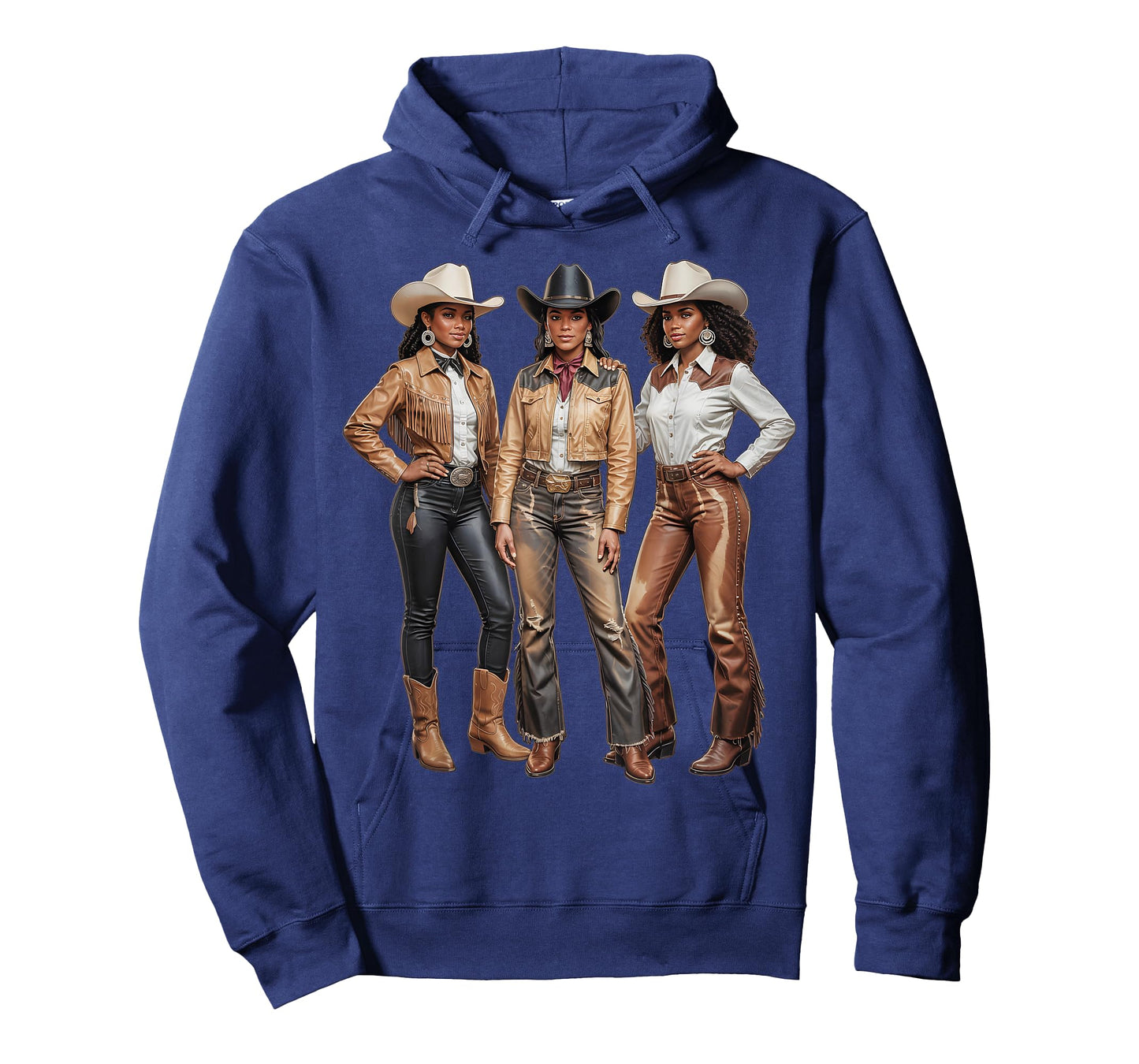 Black African American Cowgirl Western Country Texas Rodeo T-Shirt