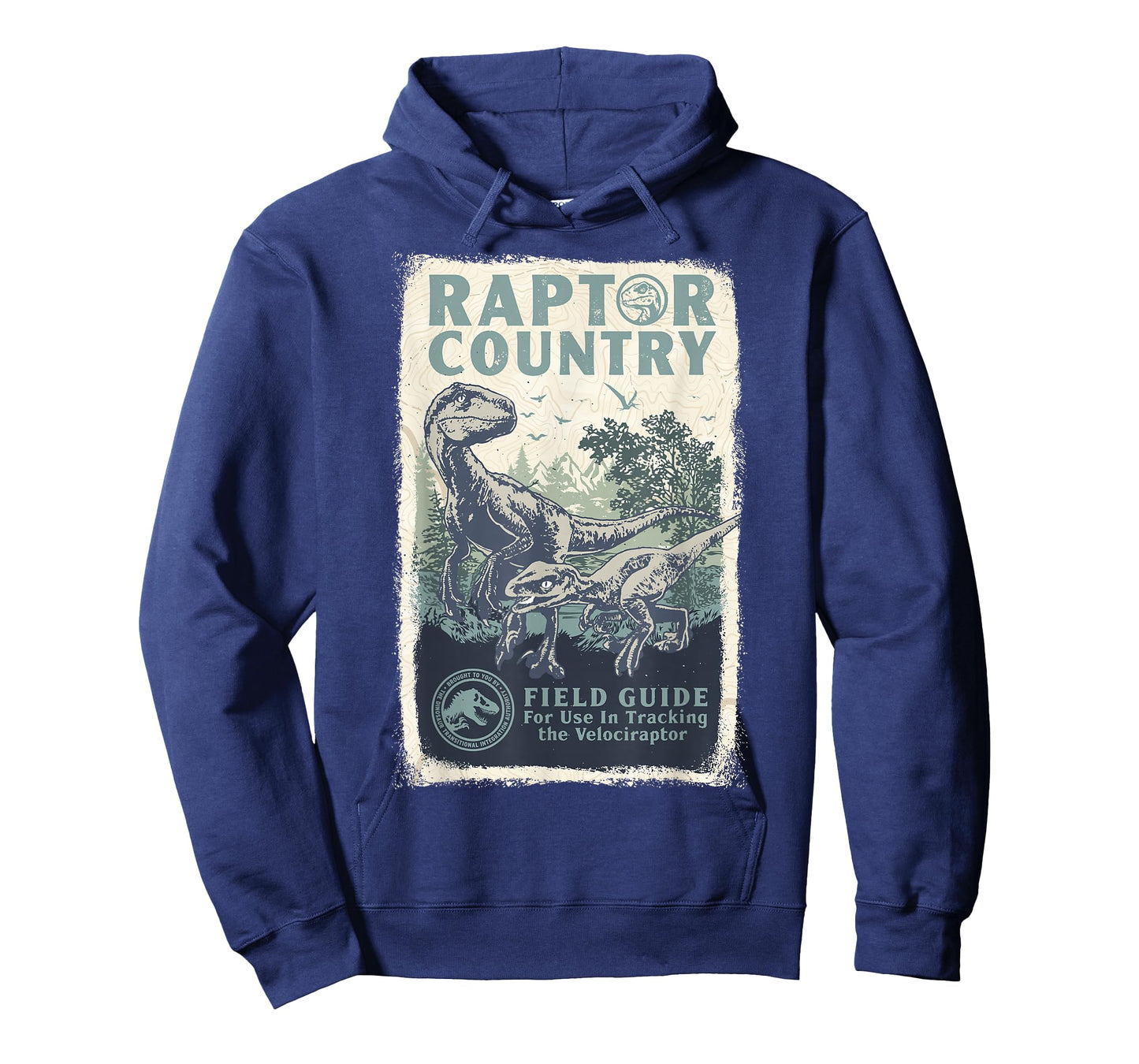 Jurassic World Dominion Velociraptor Raptor Country Poster T-Shirt