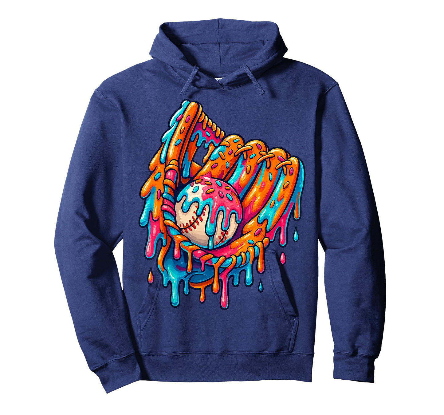 Baseball Drip Ice Cream Sprinkles Baseball Glove for Boys T-Shirt