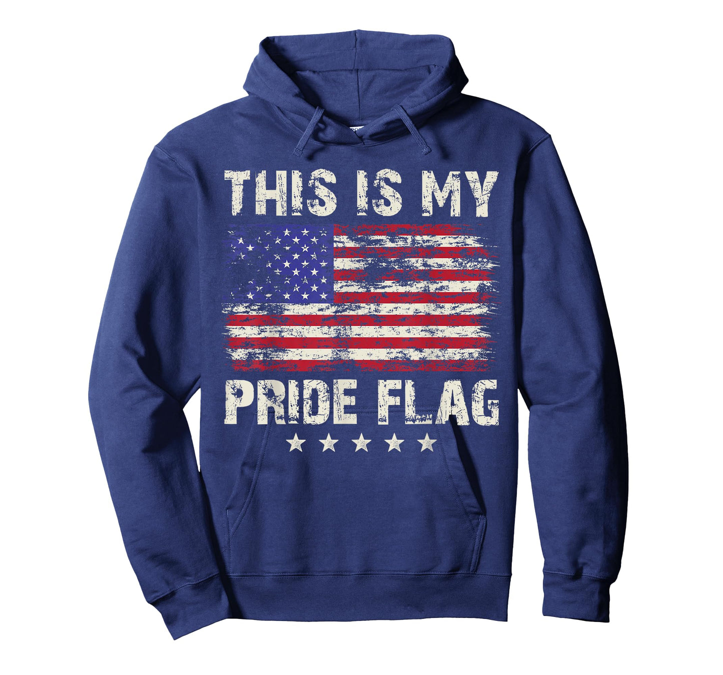 4th of July USA American Patriotic This Is My Pride Flag Women Men T-Shirt
