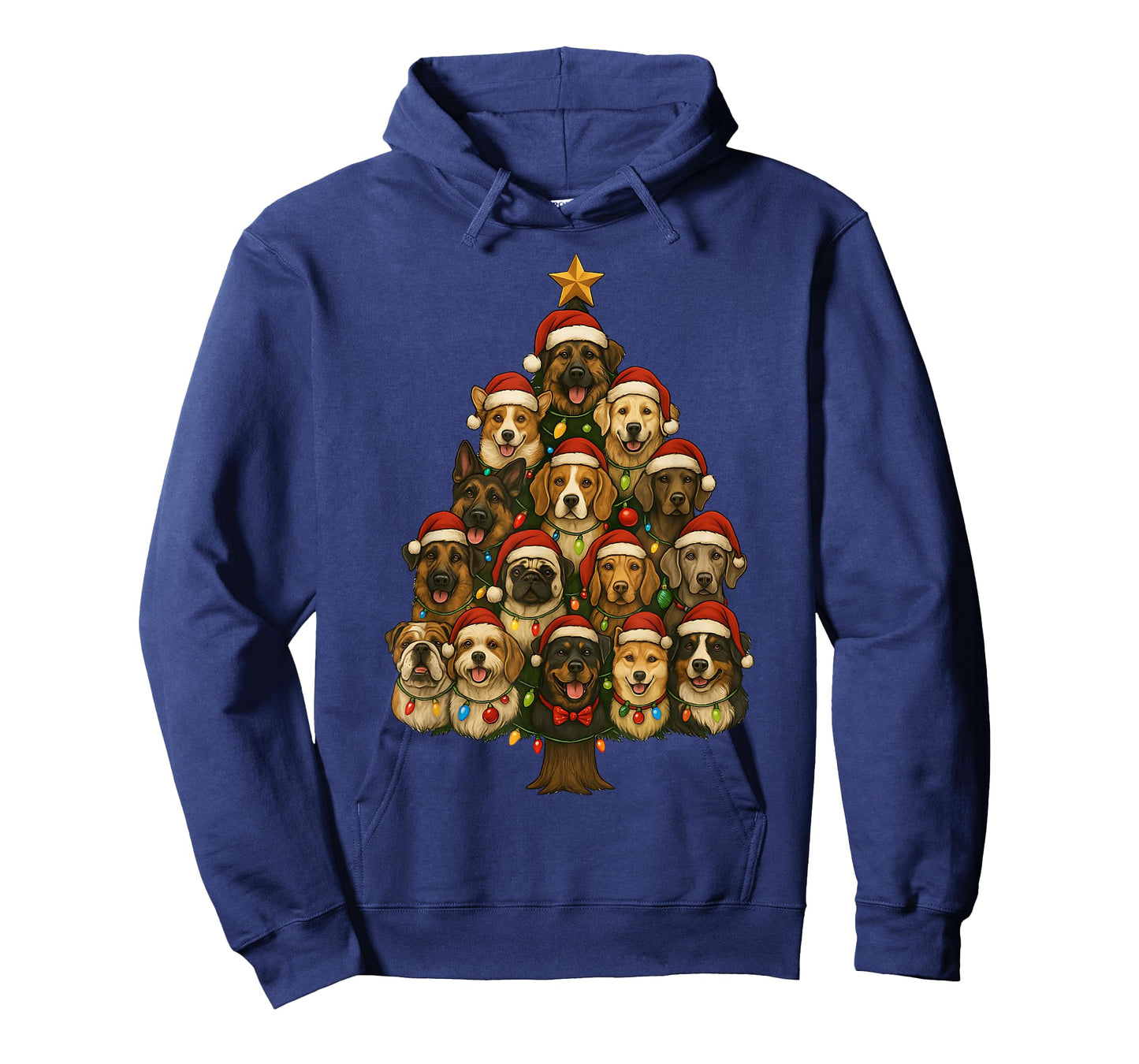 Christmas Dog Tree Design for Pet Lovers Kids Love Dogs Pet T-Shirt