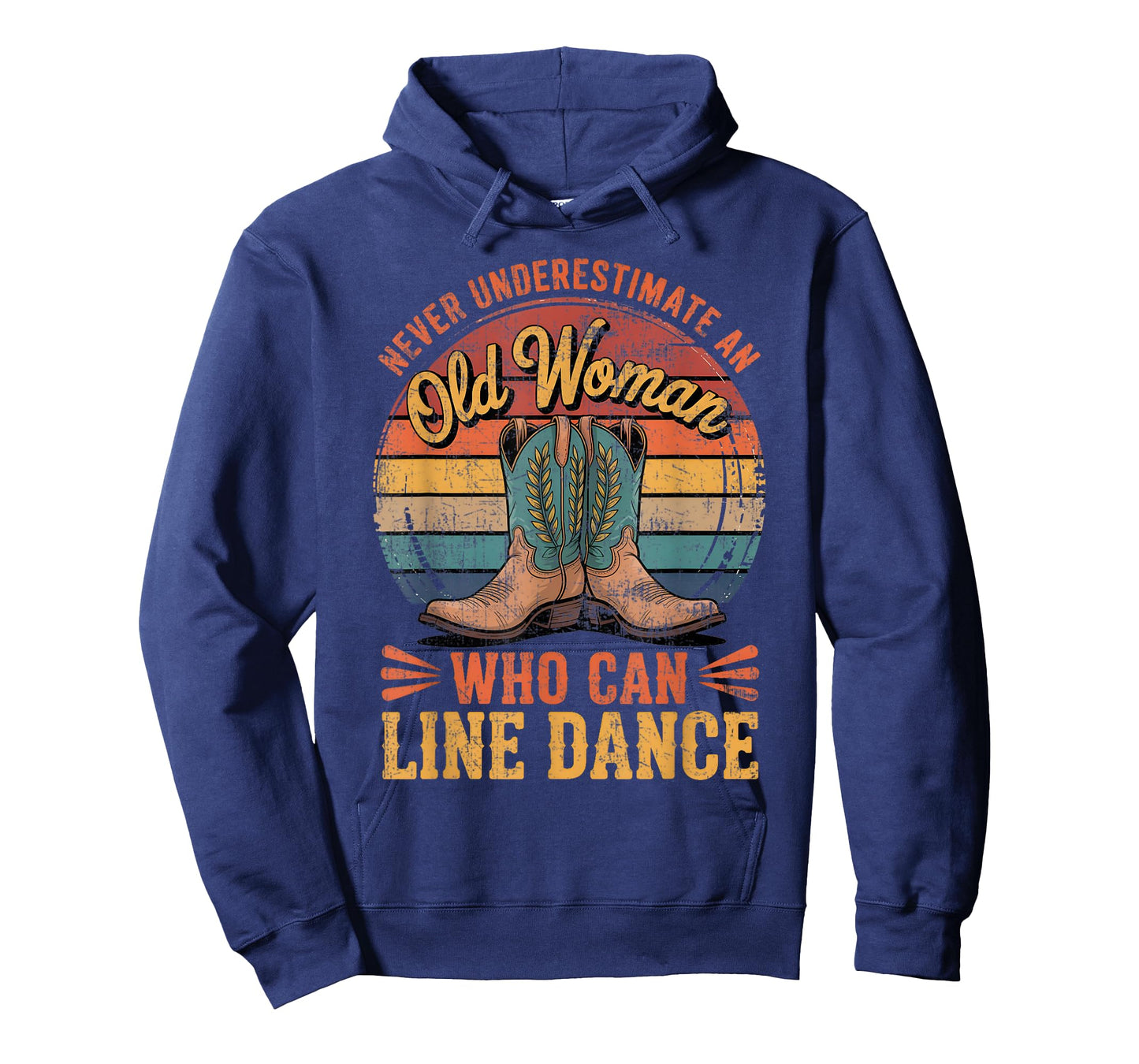 Never Underestimate An Old Woman Who Can Line Dance T-Shirt