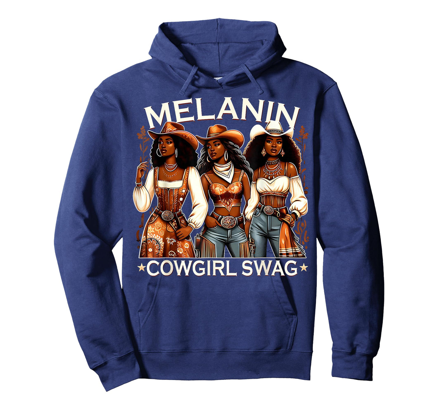Melanin Cowgirls African Swag Black History Juneteenth T-Shirt