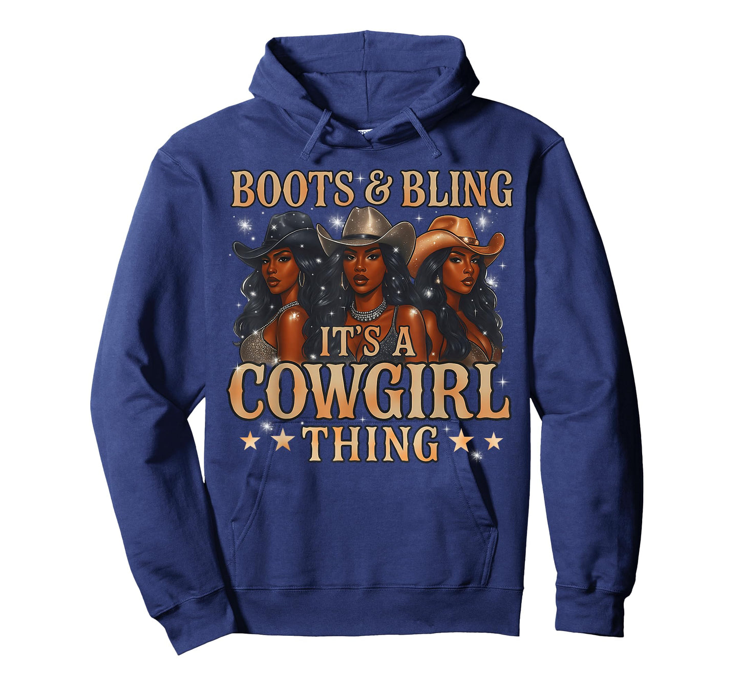 Rodeo Cowboy Boots And Bling Its A Cowgirl Thing Girls Women T-Shirt