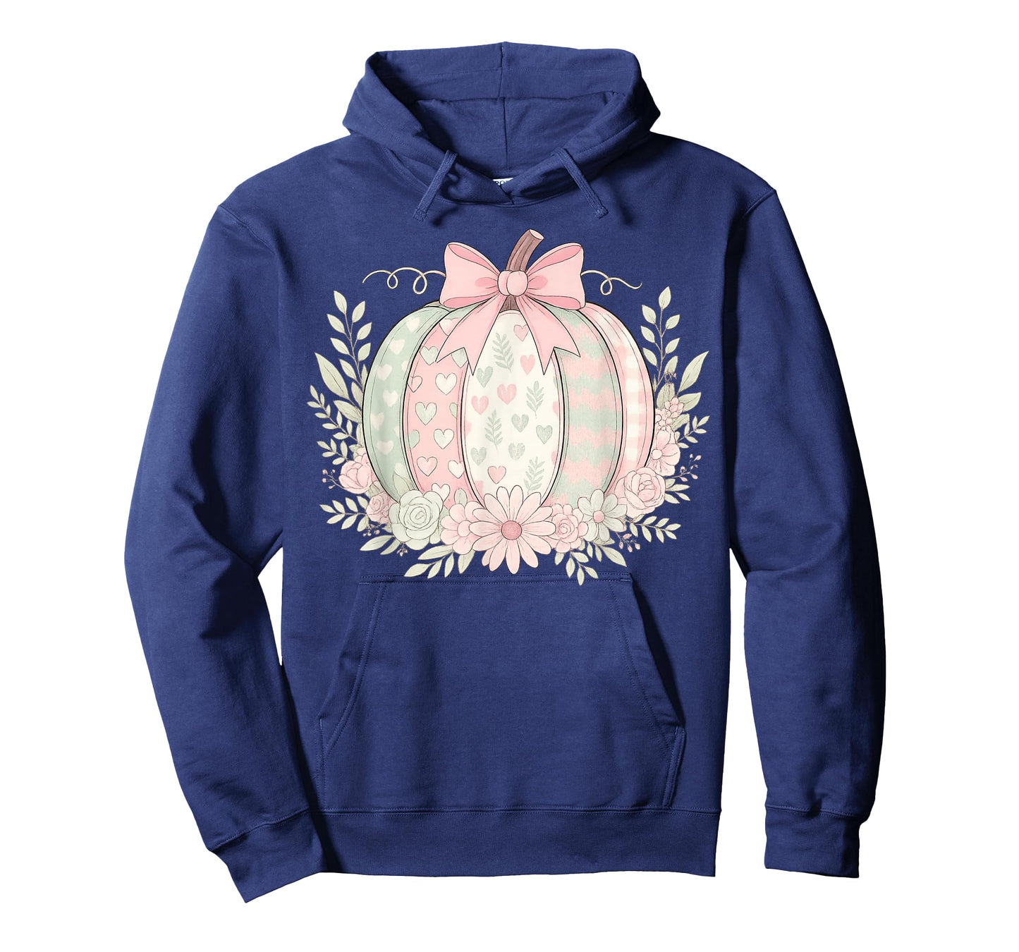 Retro Vintage Boho Pumpkin Floral Thanksgiving Fall Vibes T-Shirt