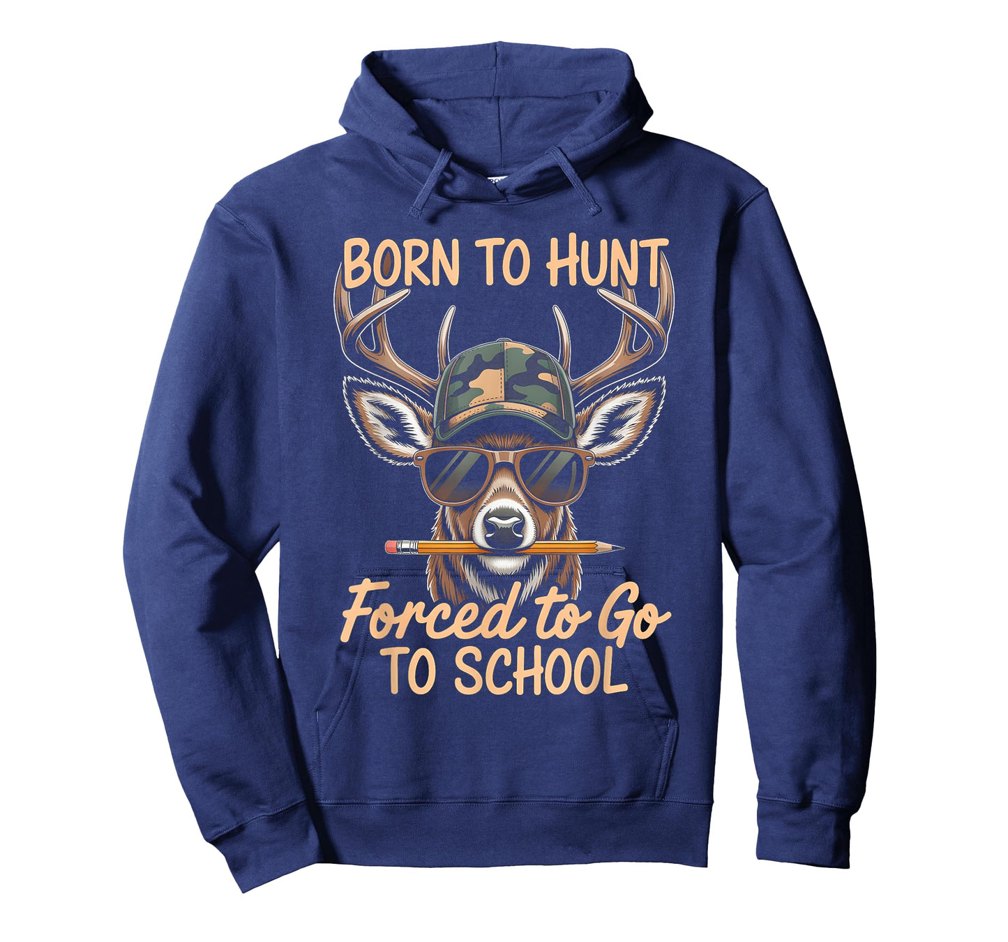 Forced to Go to School Deer Hunting Boy Camo T-Shirt