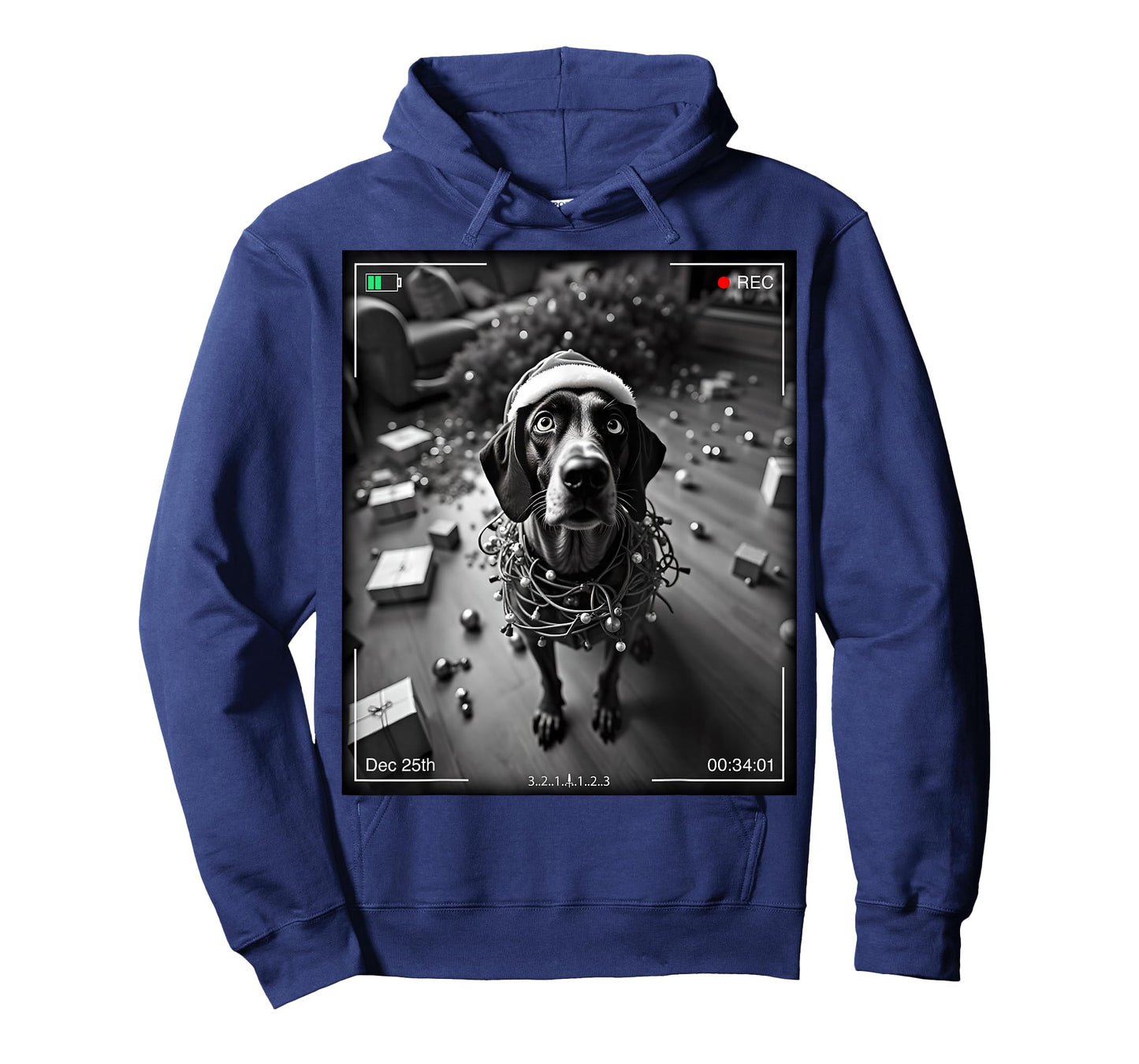 Christmas German Shorthaired Pointer Caught On Camera T-Shirt