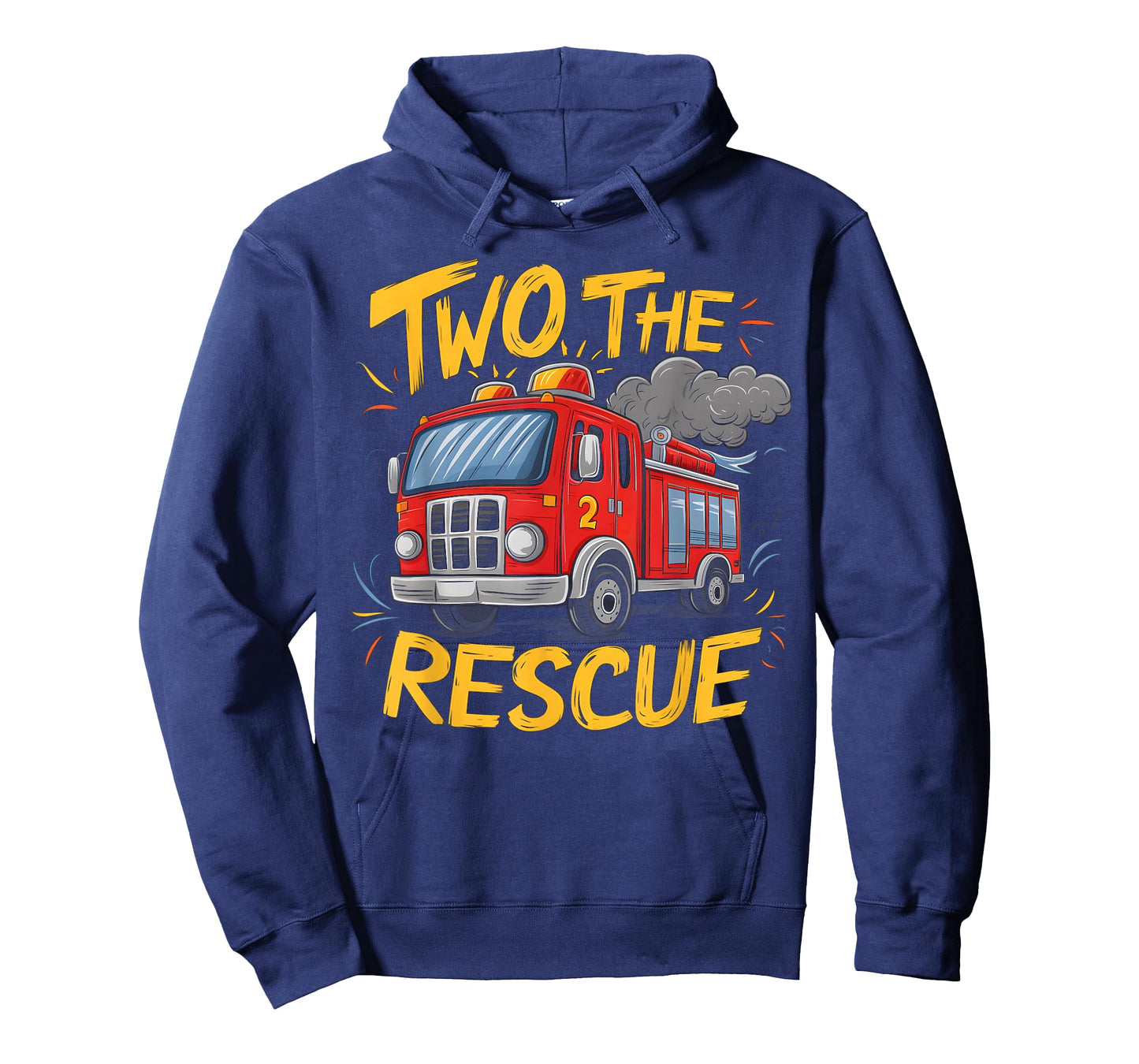 Two The Rescue Firetruck 2 Yr old boy 2nd Birthday Party T-Shirt